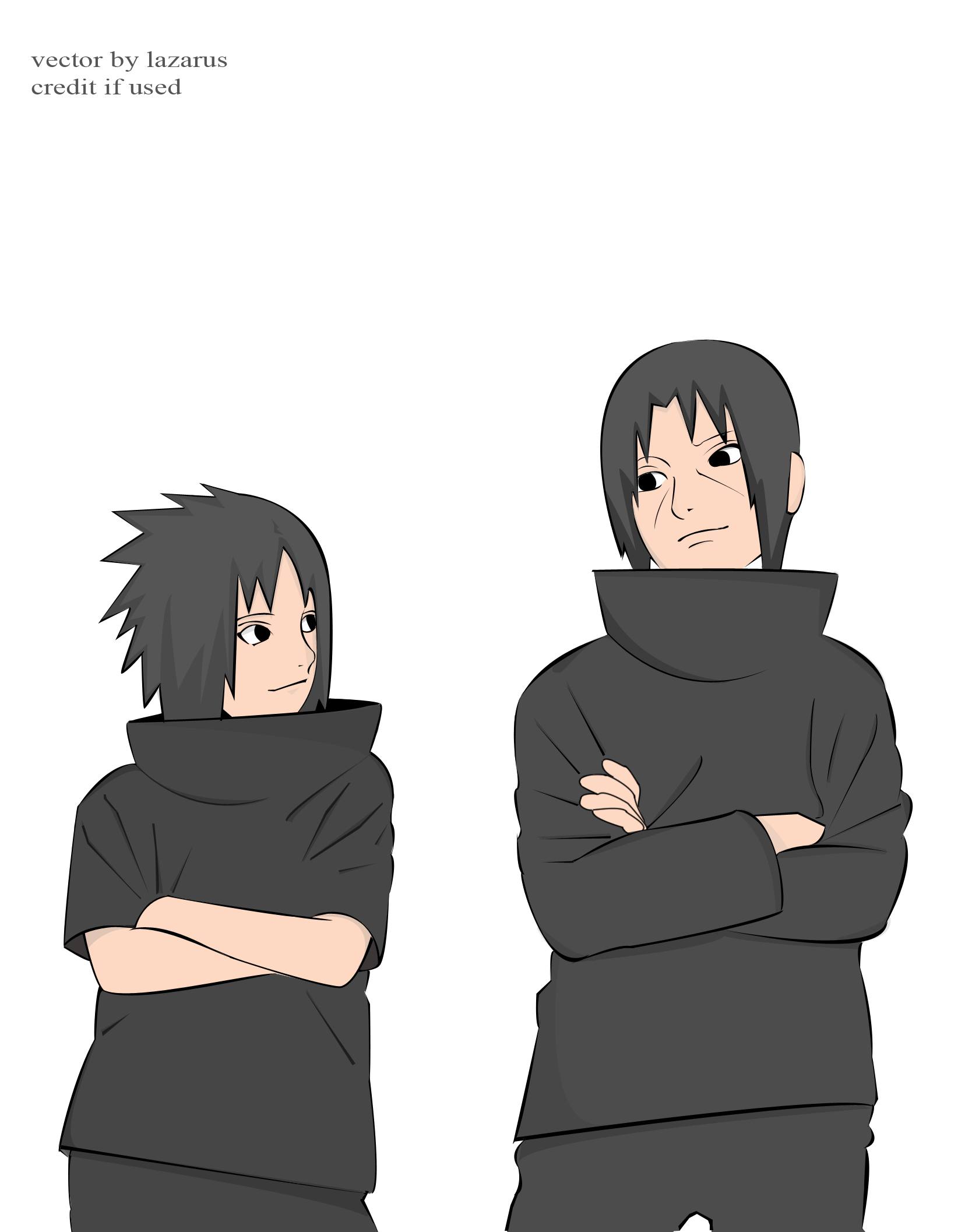 Naruto Uchiha Itachi Uchiha Sasuke Male Transparent Png Vector Trace Watermark Yande Re