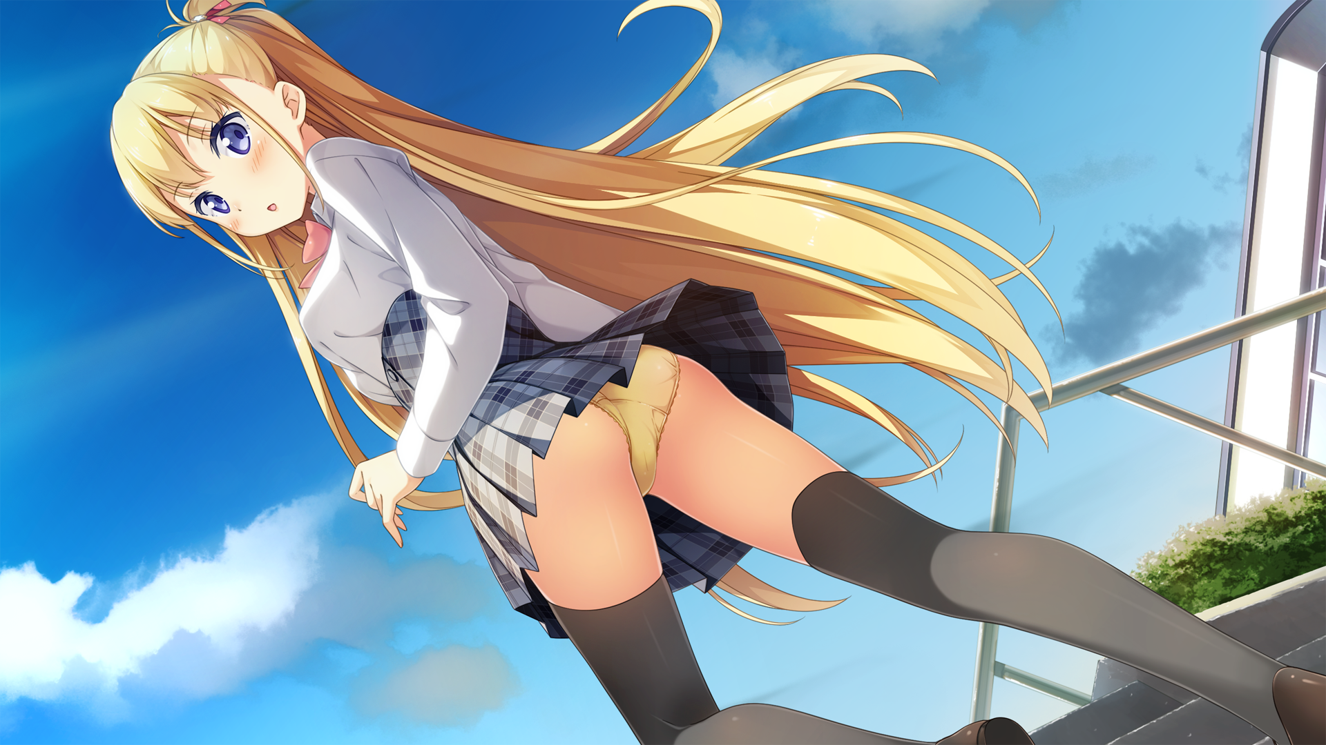 alice_third_macy ass game_cg kantoku koi_suru_kanojo_no_bukiyou_na_butai pantsu seifuku thighhighs