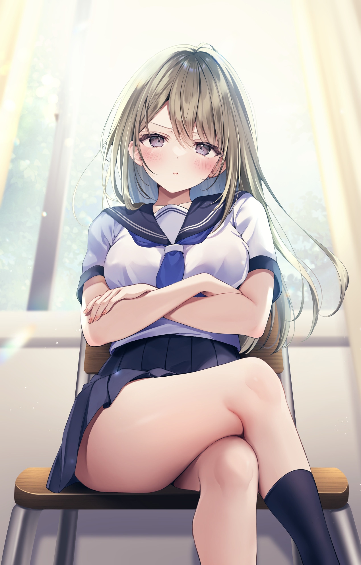 seifuku skirt_lift yuga-