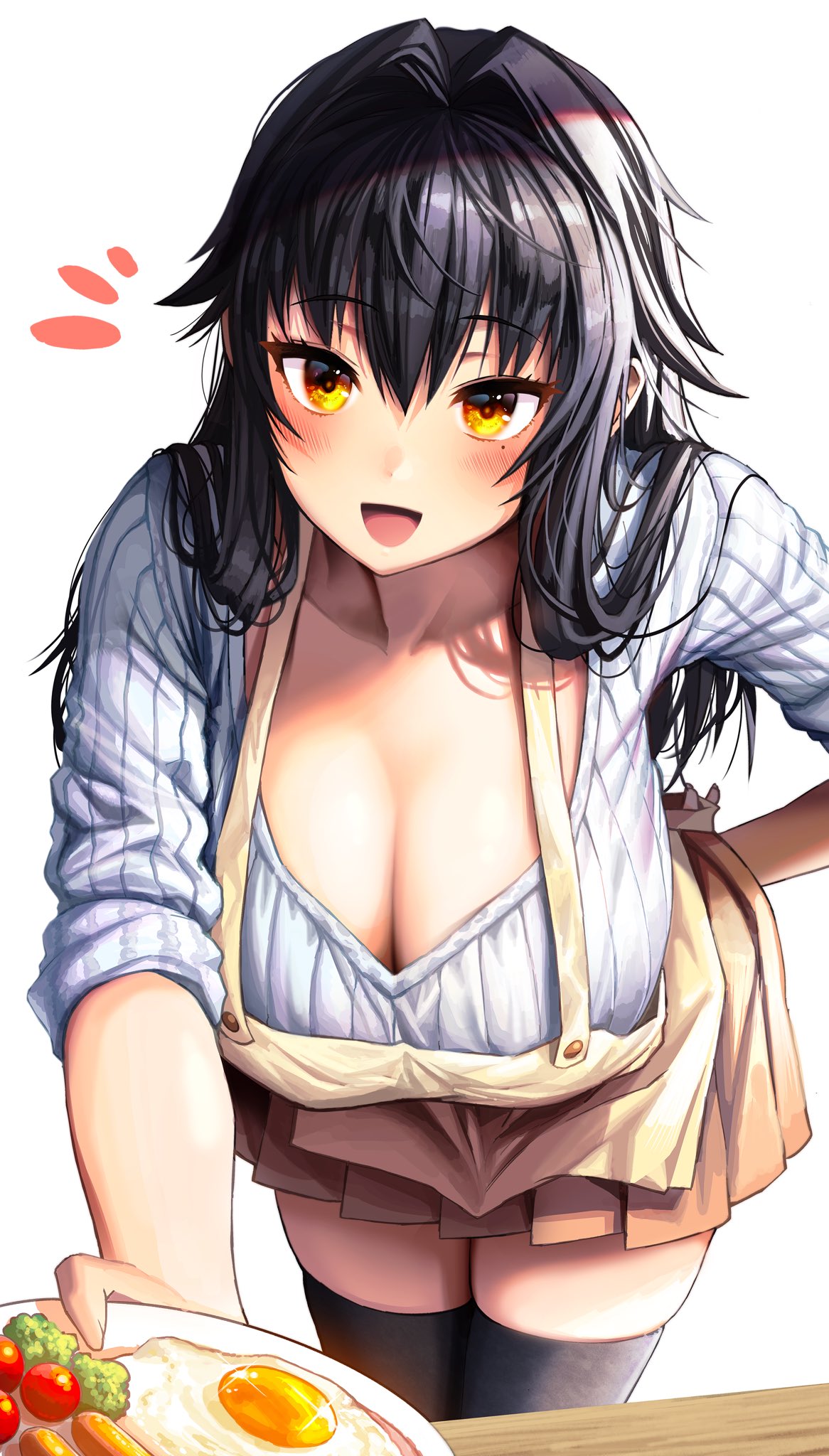 cleavage giba-chan thighhighs