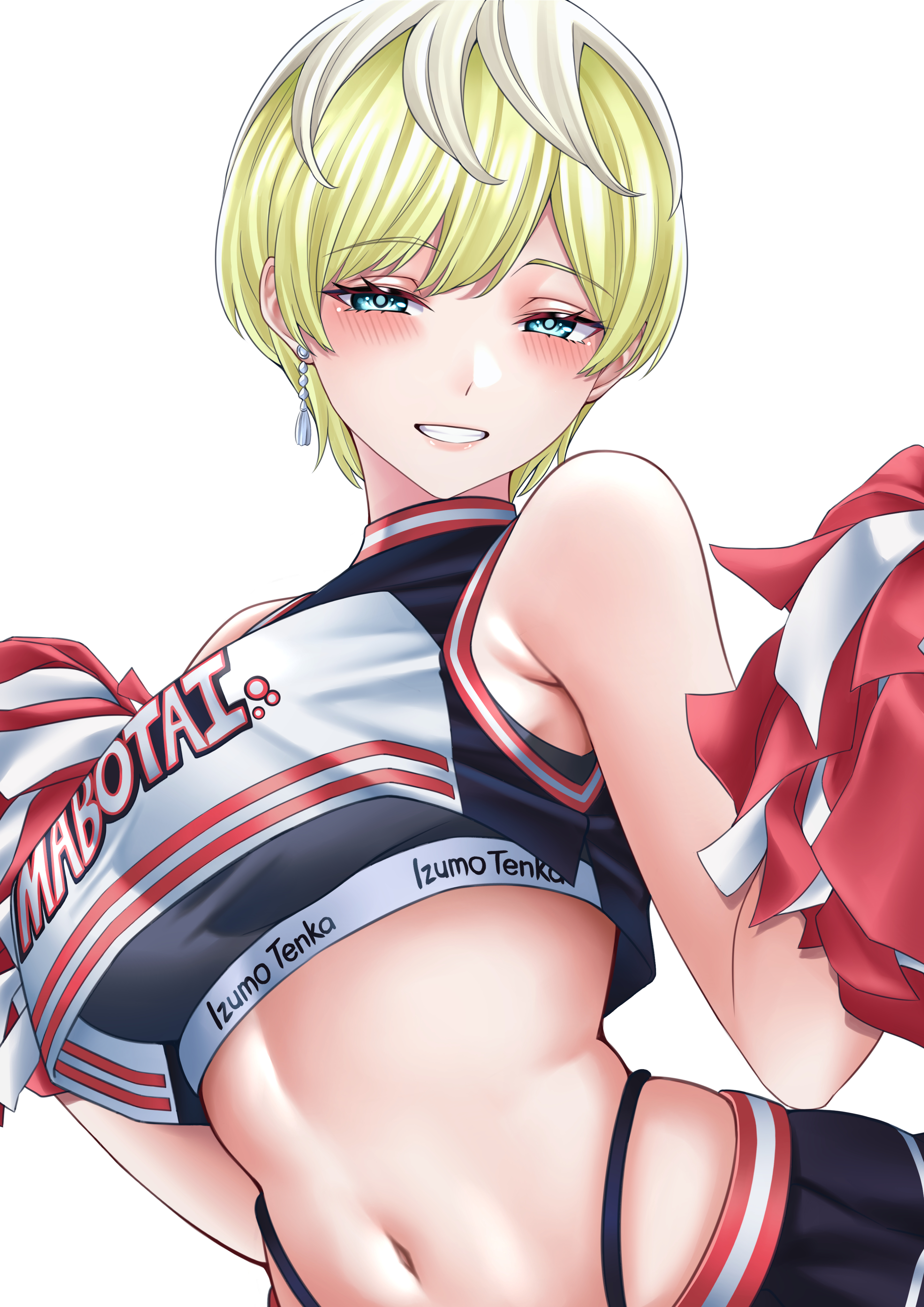 bra cheerleader izumo_tenka mato_seihei_no_slave pantsu shirt_lift wanzi_(99wanzi99)