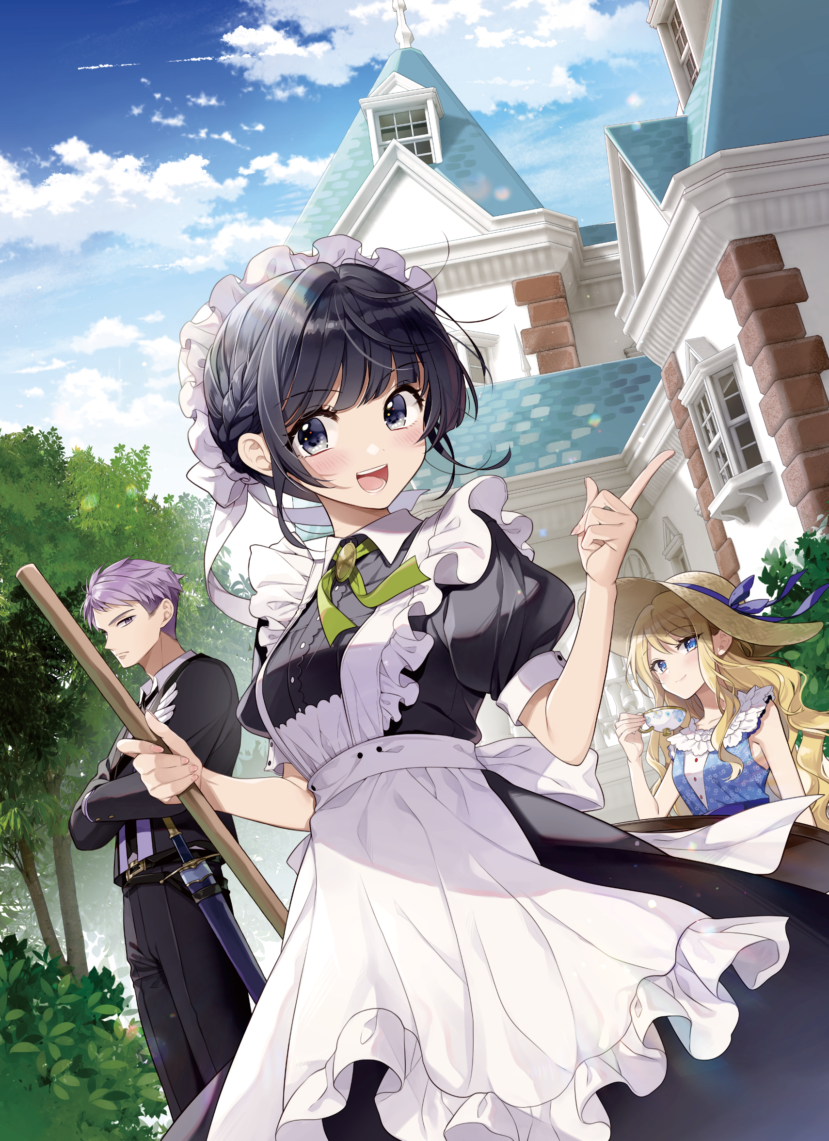 heroine?_seijo?_iie_all_works_maid_desu_(hokori)! luciana_ruttleberg maid melody_wave sword yukiko