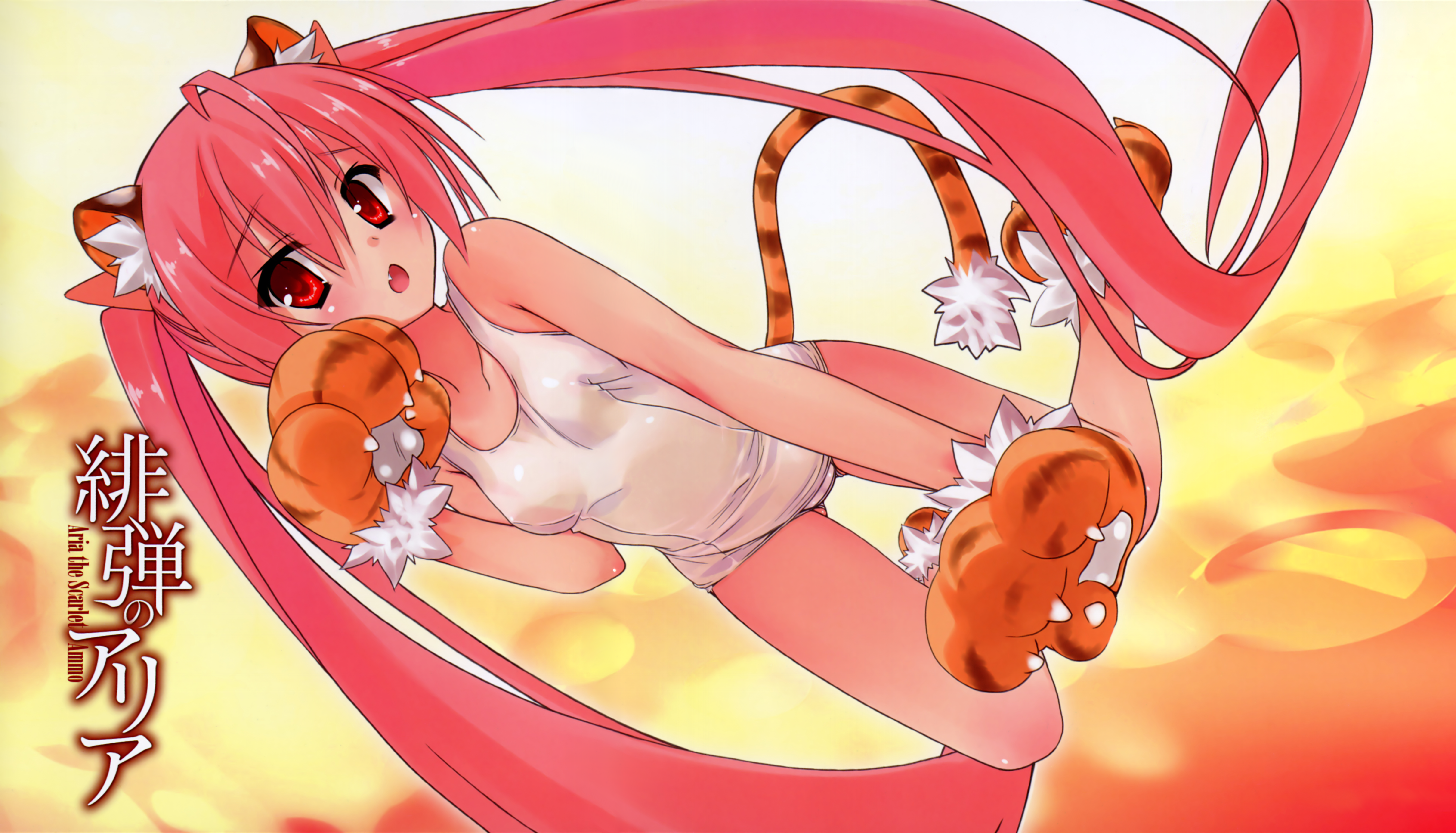 animal_ears hidan_no_aria kanzaki_h._aria kobuichi nekomimi school_swimsuit swimsuits tail