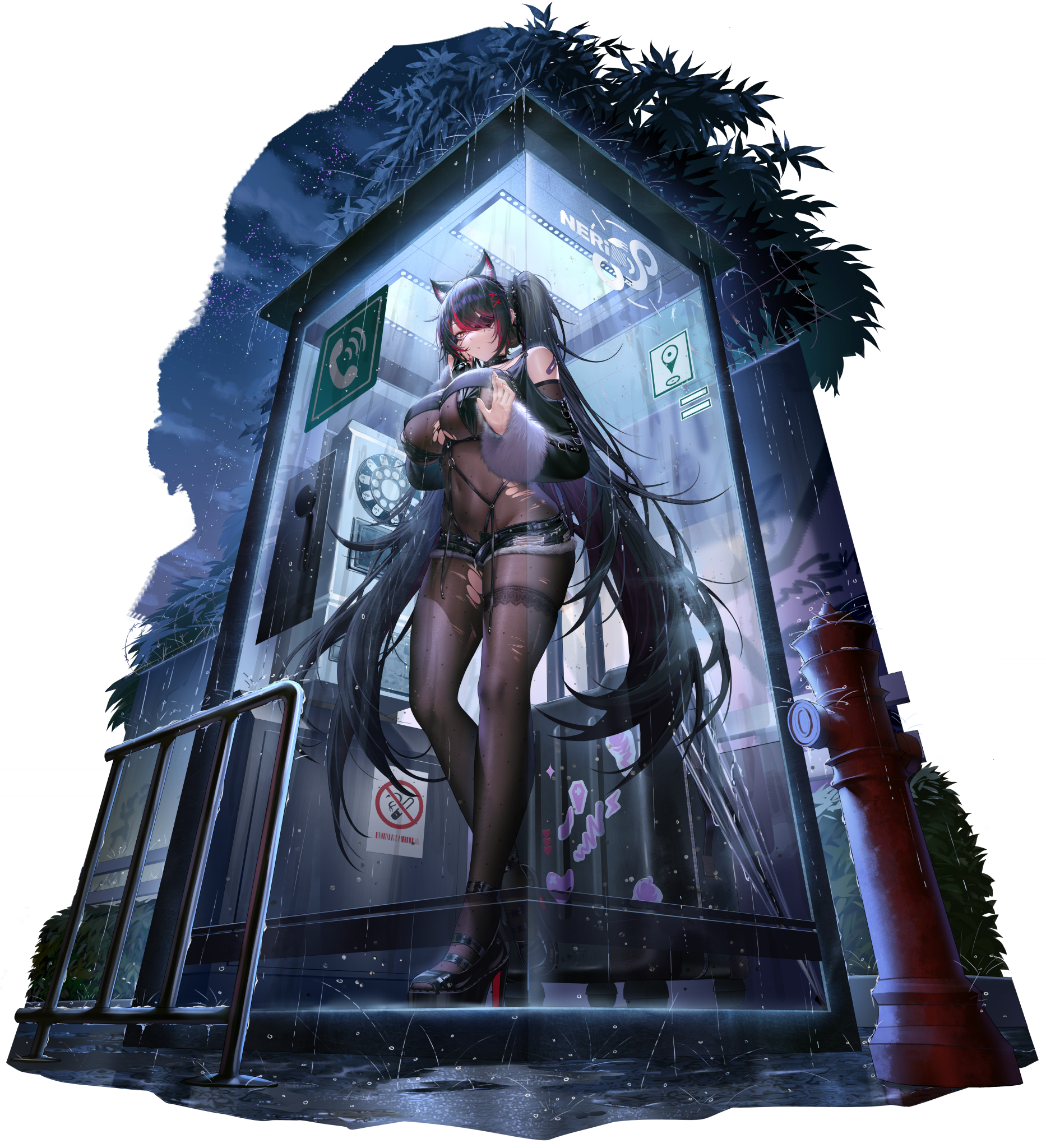 animal_ears bandaid bodysuit cross_core eyepatch heels tagme torn_clothes transparent_png