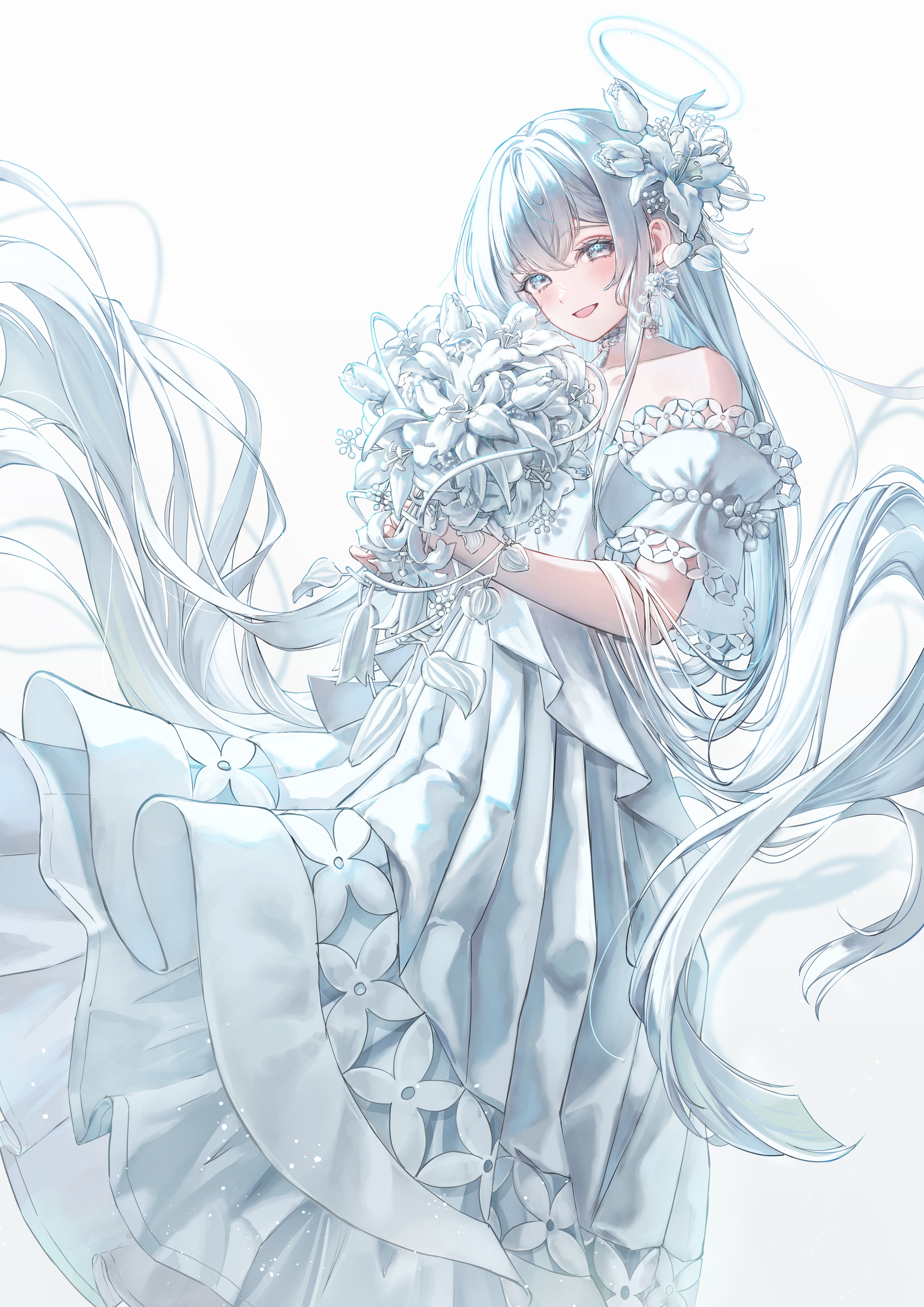 dress halo no_bra skirt_lift yuubarish