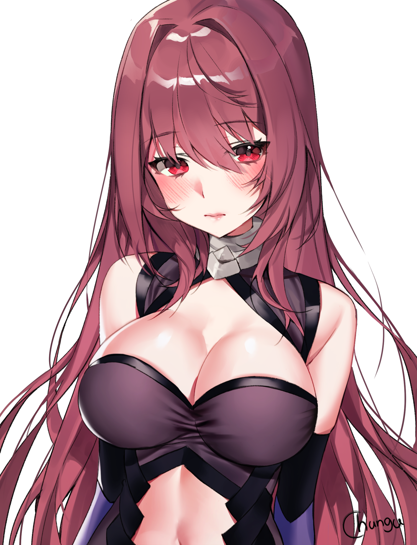 chungu cleavage fate/grand_order scathach_(fate) transparent_png