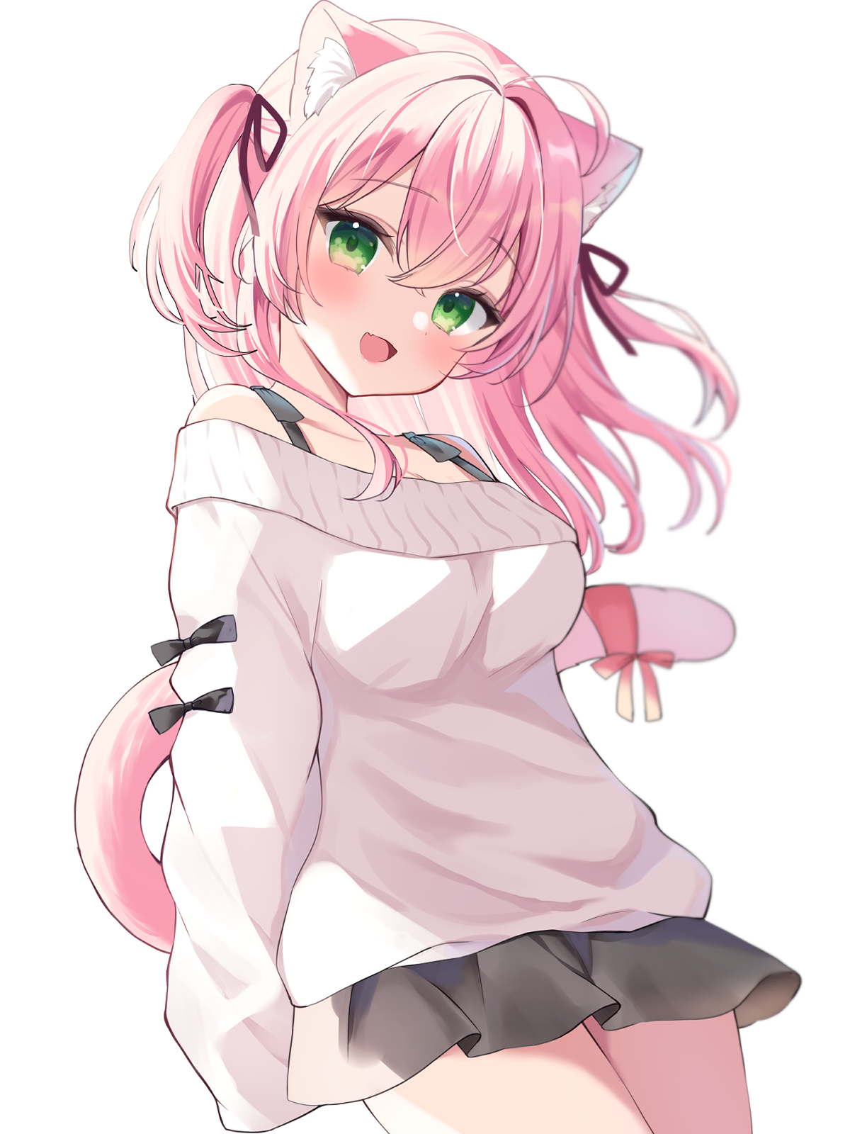 animal_ears hamico nekomimi sweater tail