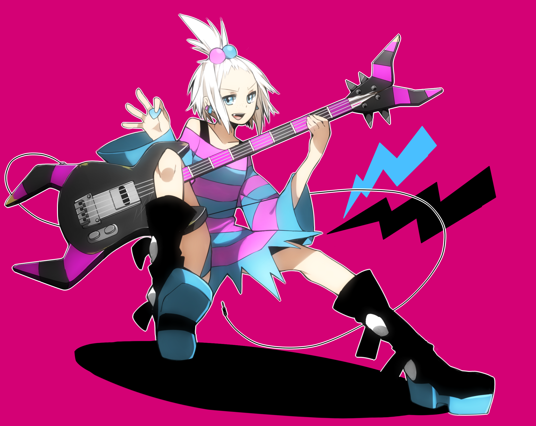 guitar homika_(pokemon) naruto_maki pokemon pokemon_b2w2