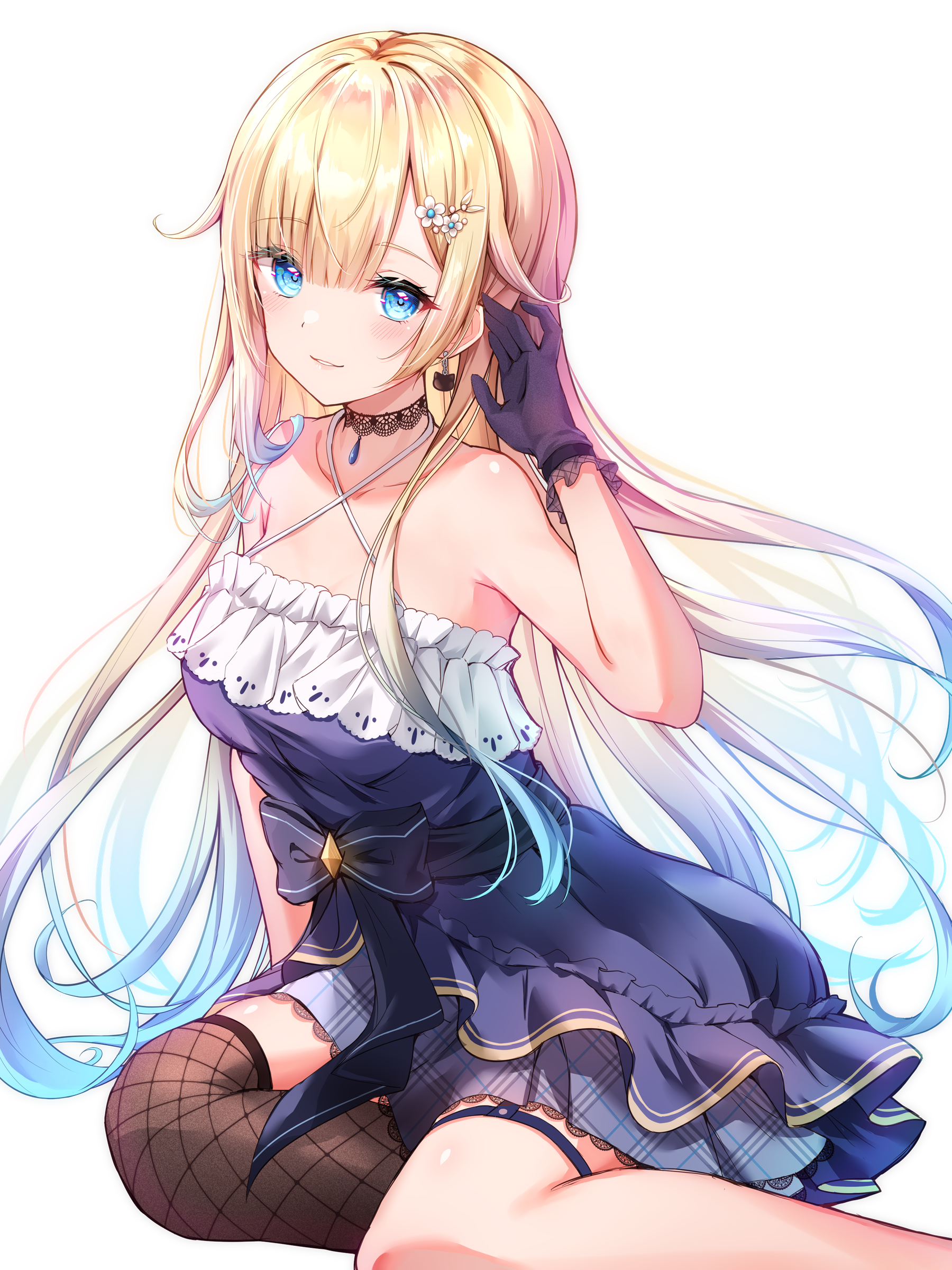 dress fishnets garter thighhighs toki_(toki_ship8) transparent_png