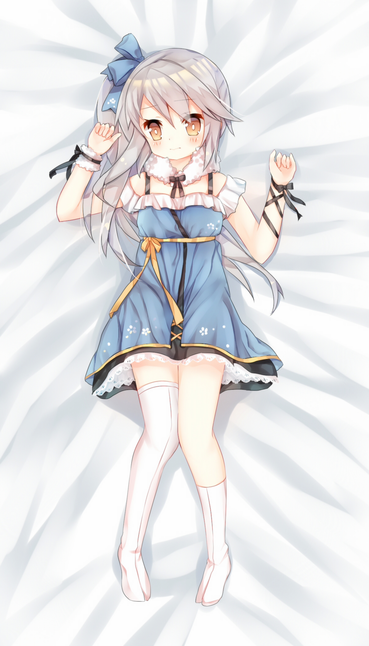 dakimakura dress ning_hai_(zhanjianshaonv) tengxiang_lingnai thighhighs zhanjianshaonv