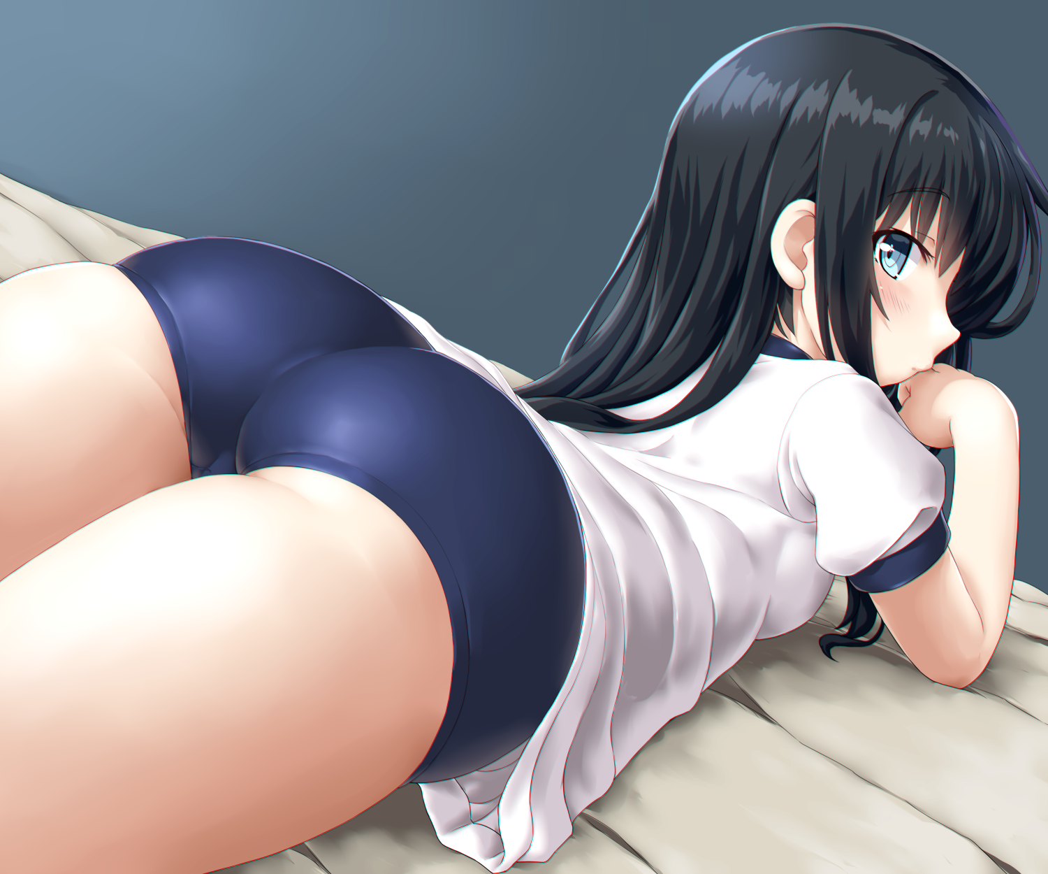 asashio_(kancolle) ass buruma dd_(ijigendd) gym_uniform kantai_collection