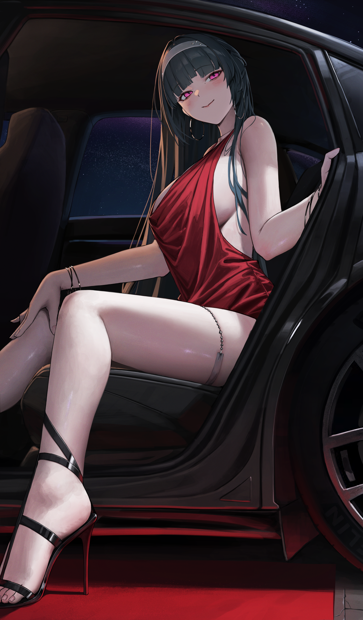 astra_yao dress heels mizoshi-x no_bra zenless_zone_zero