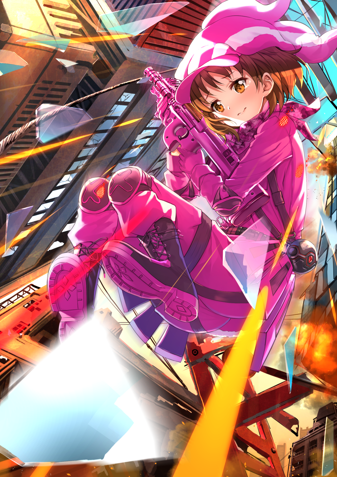 bodysuit gun kohiruimaki_karen llenn sword_art_online_alternative:_gun_gale_online swordsouls