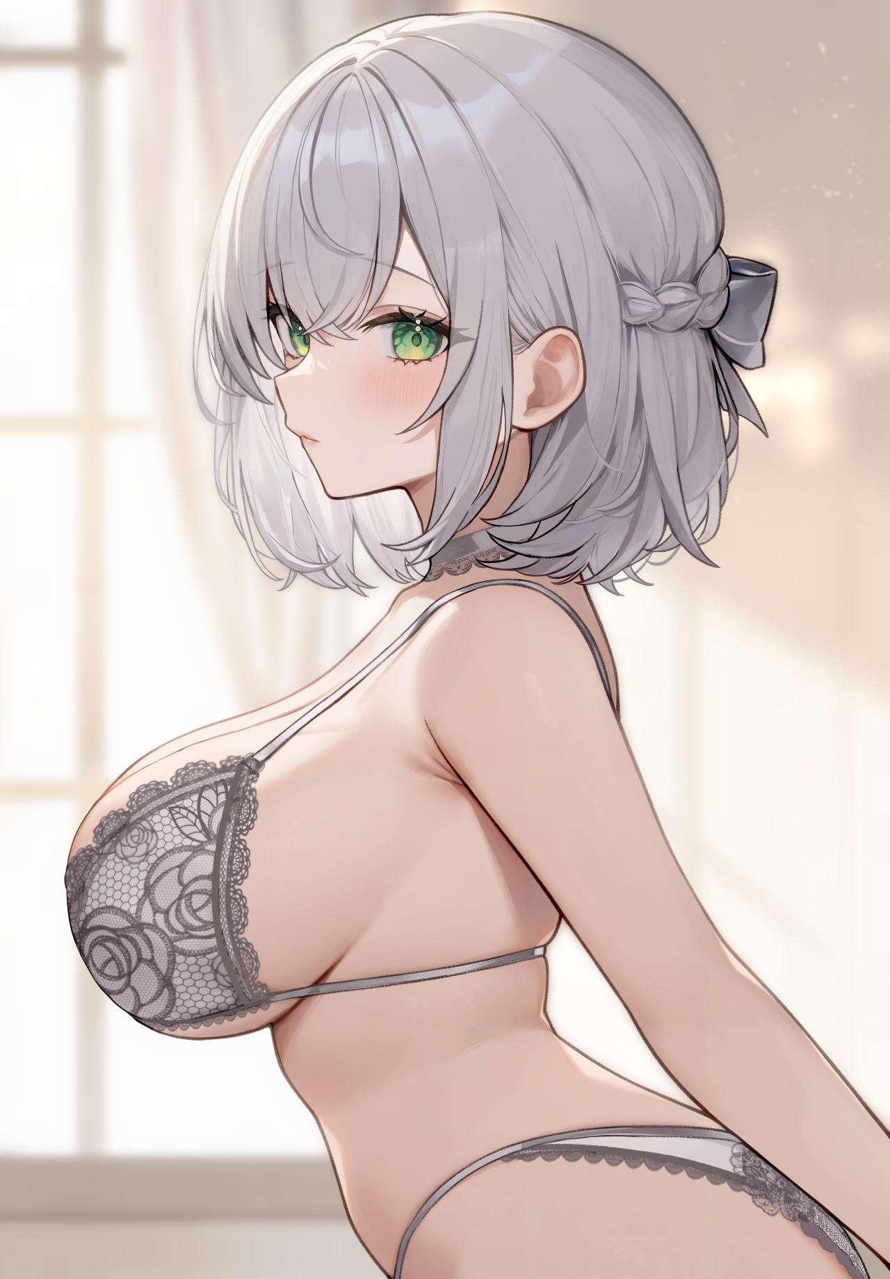 aria_(ariacue) bra hololive lingerie pantsu shirogane_noel