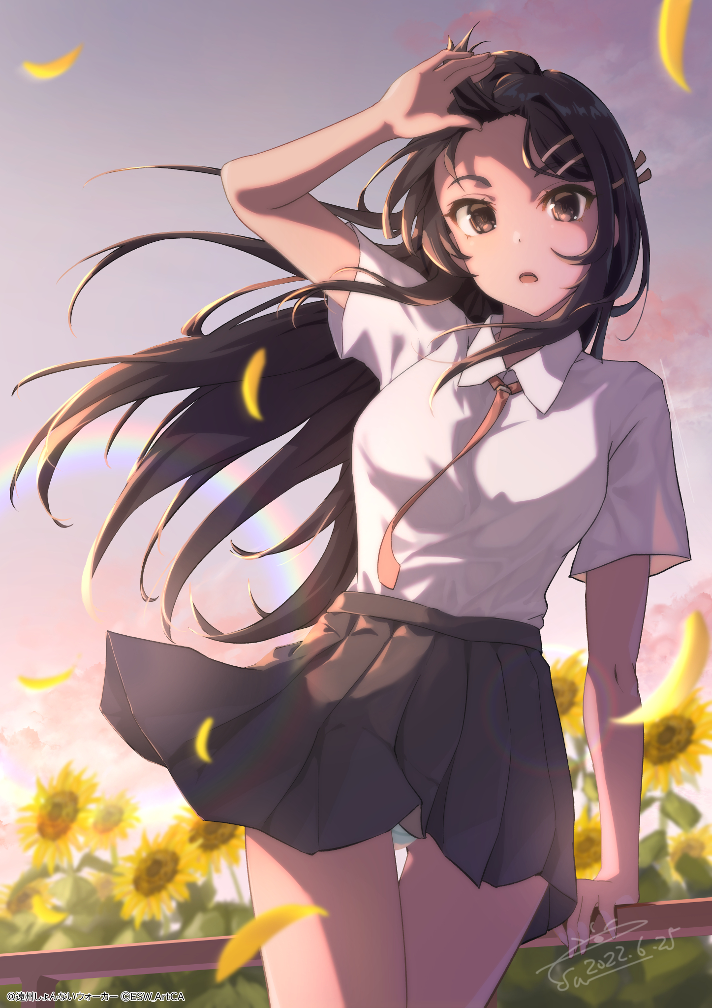 pantsu raiz_art_works sakurajima_mai seifuku seishun_buta_yarou skirt_lift