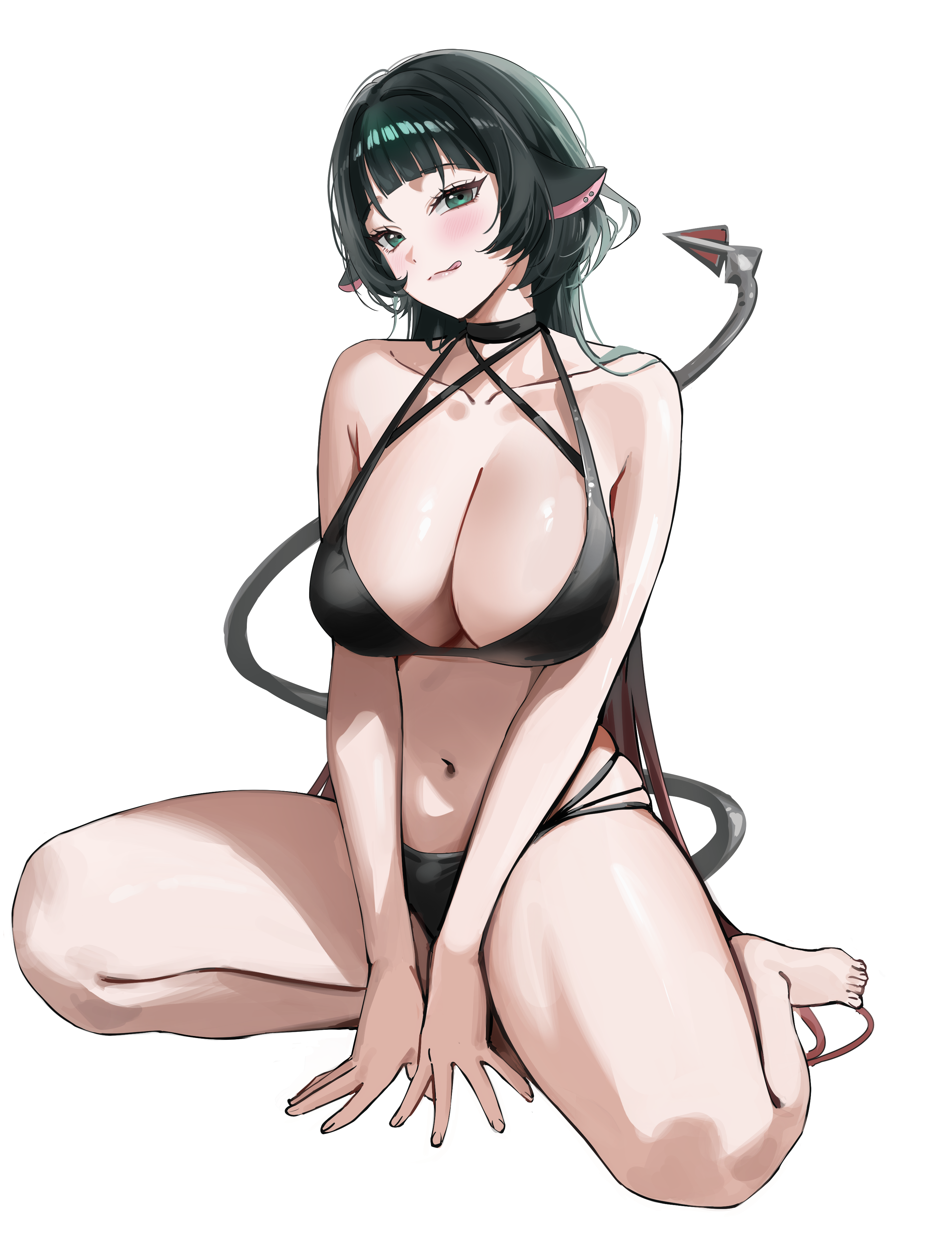 animal_ears bikini jane_doe pibag swimsuits tail zenless_zone_zero