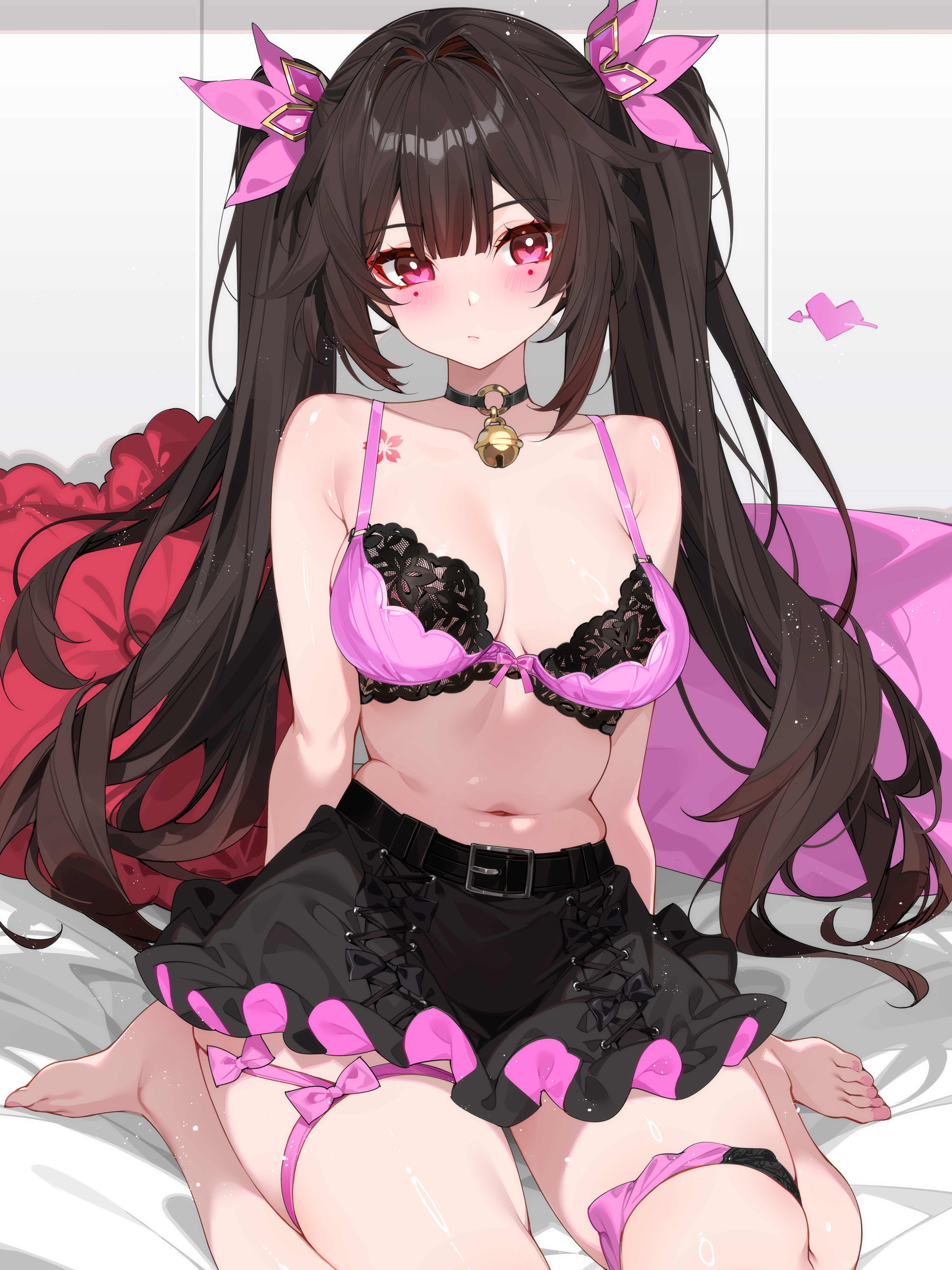 bra garter honkai:_star_rail lingerie pantsu panty_pull sparkle tattoo waterring