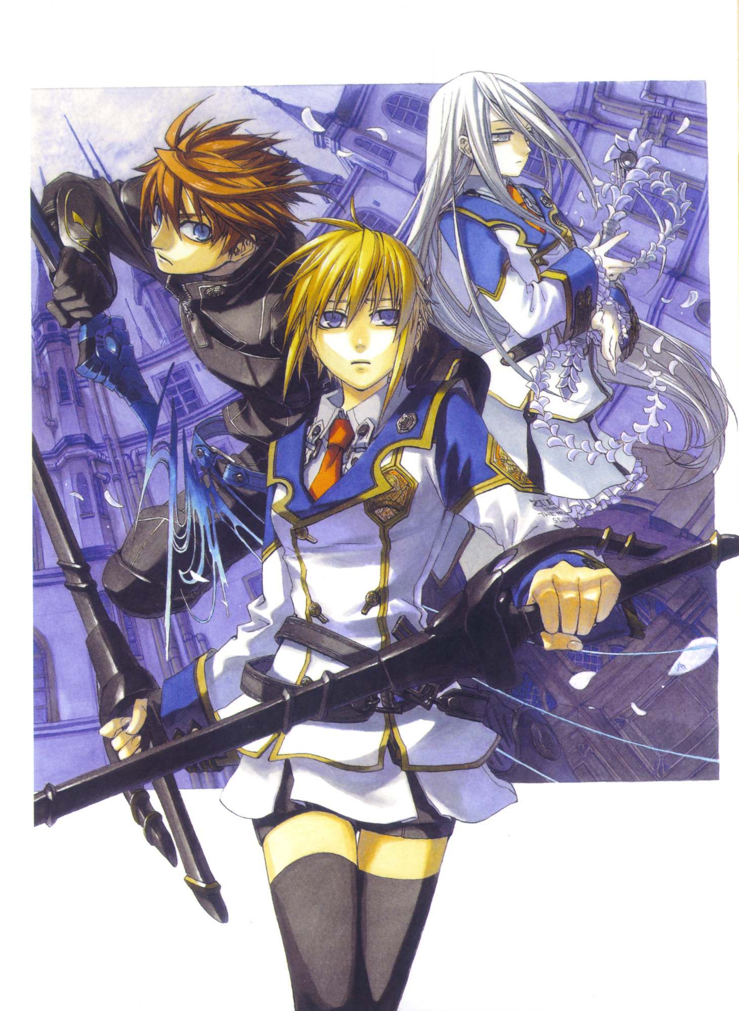 Chrome Shelled Regios, Leifon Alseif, Miyuu, Naruki Gelni