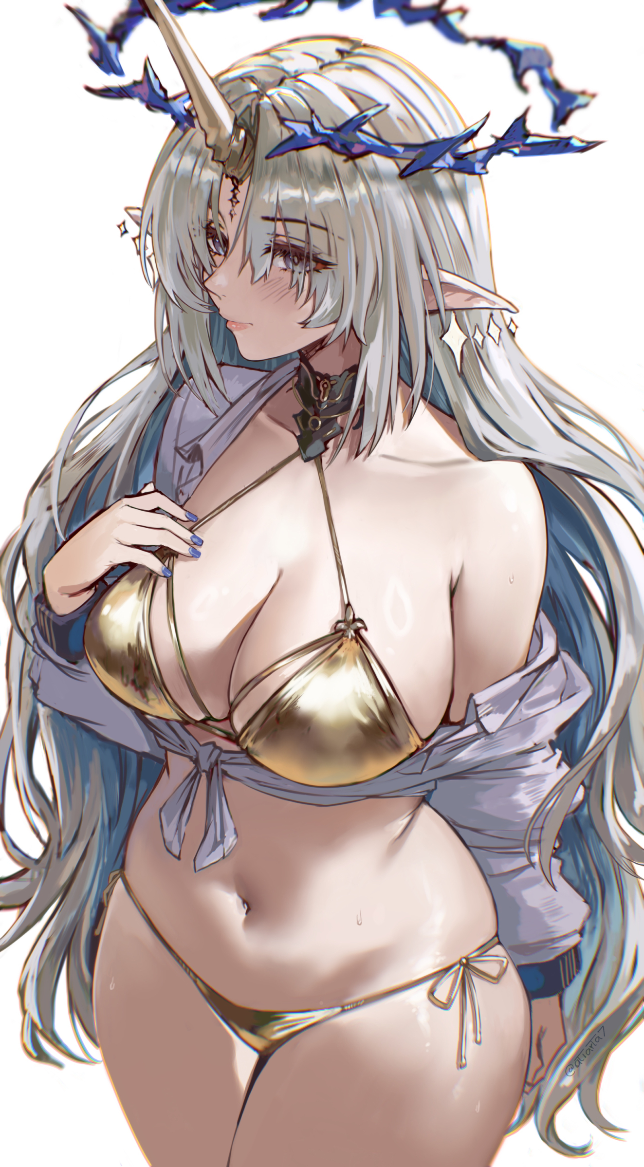 atiarta7 bikini fleurdelys horns swimsuits wuthering_waves
