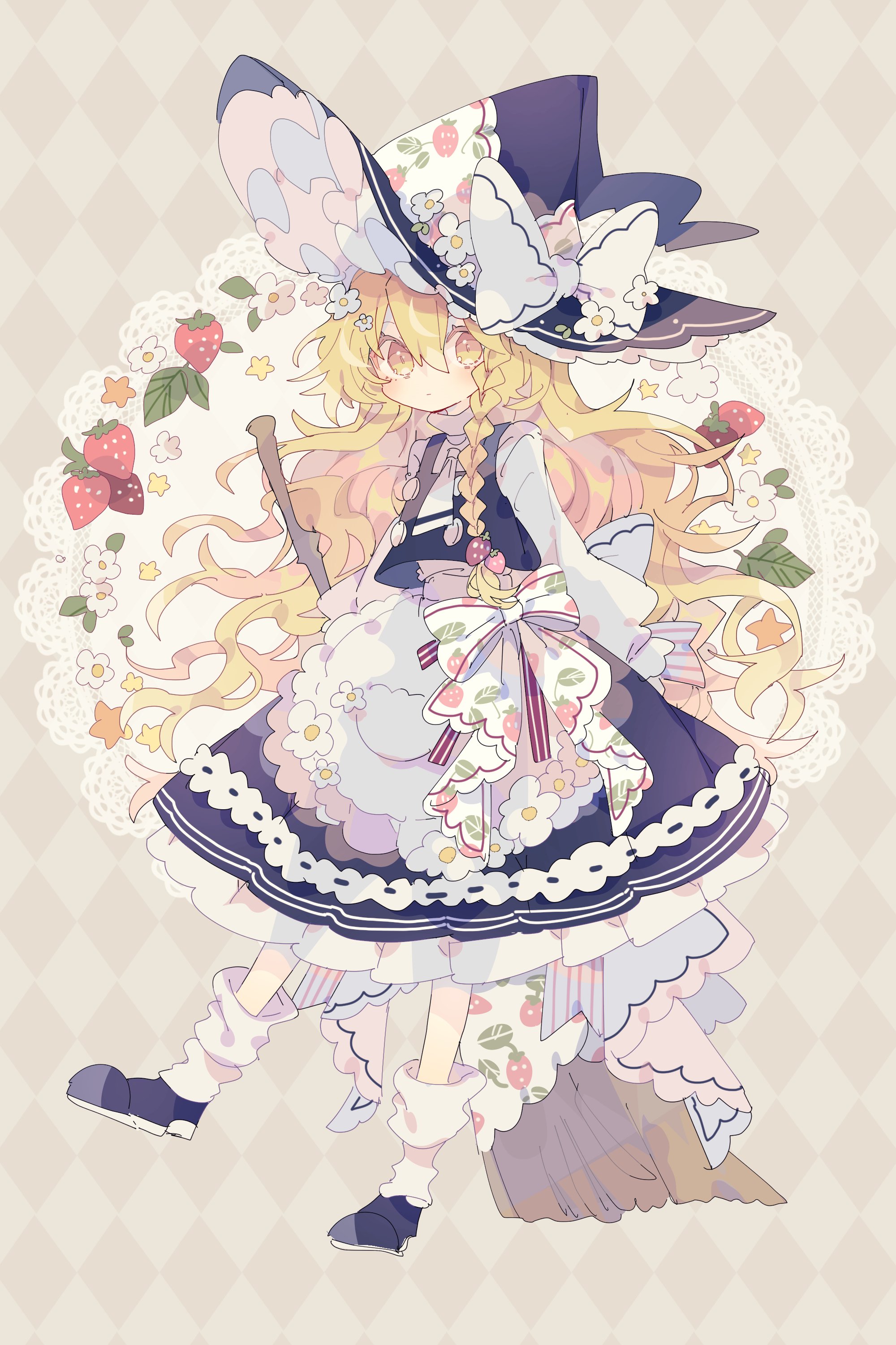 kirisame_marisa nikorashika touhou witch