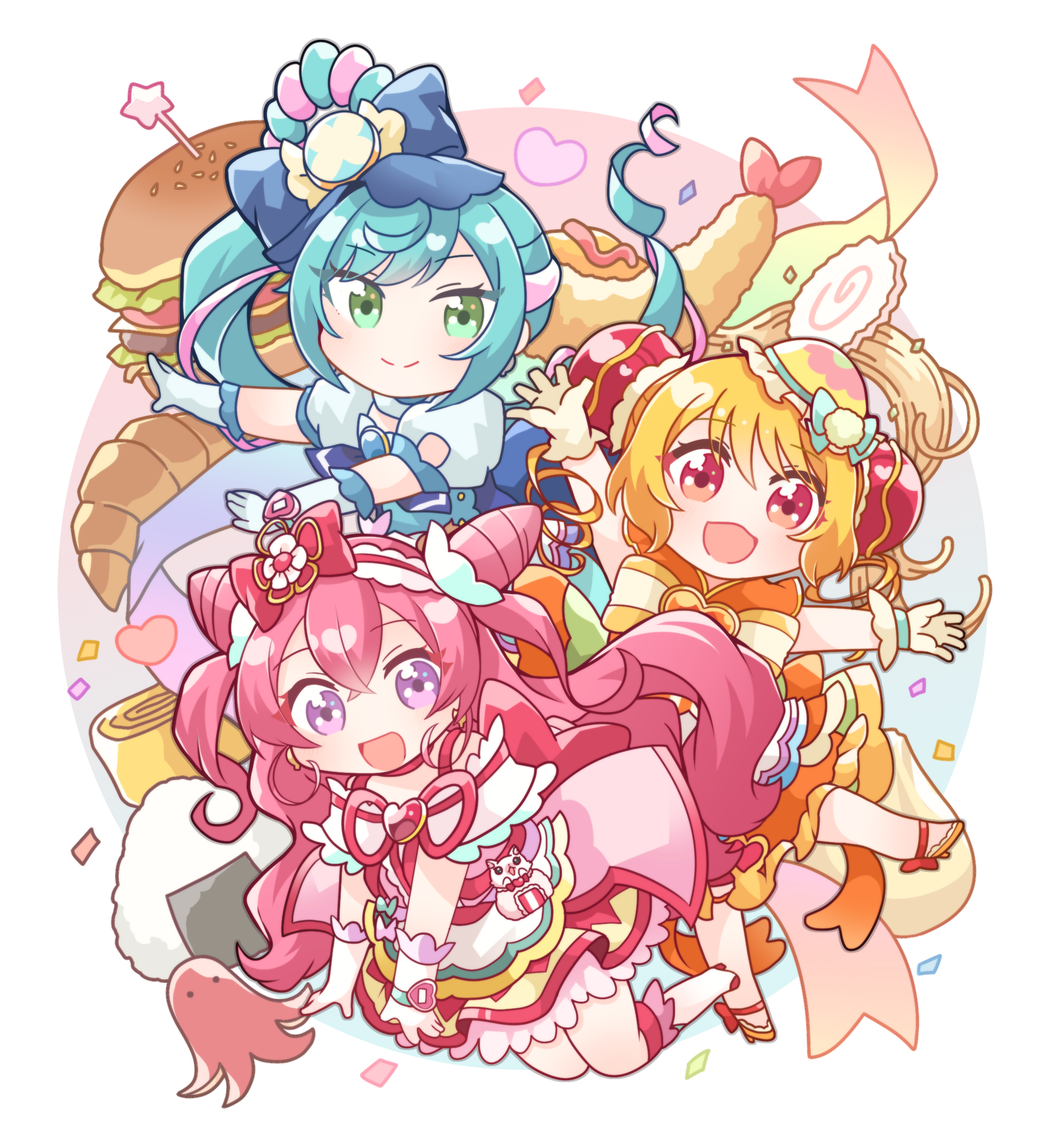 chibi delicious_party_precure fuwa_kokone hanamichi_ran heels nagomi_yui tagme