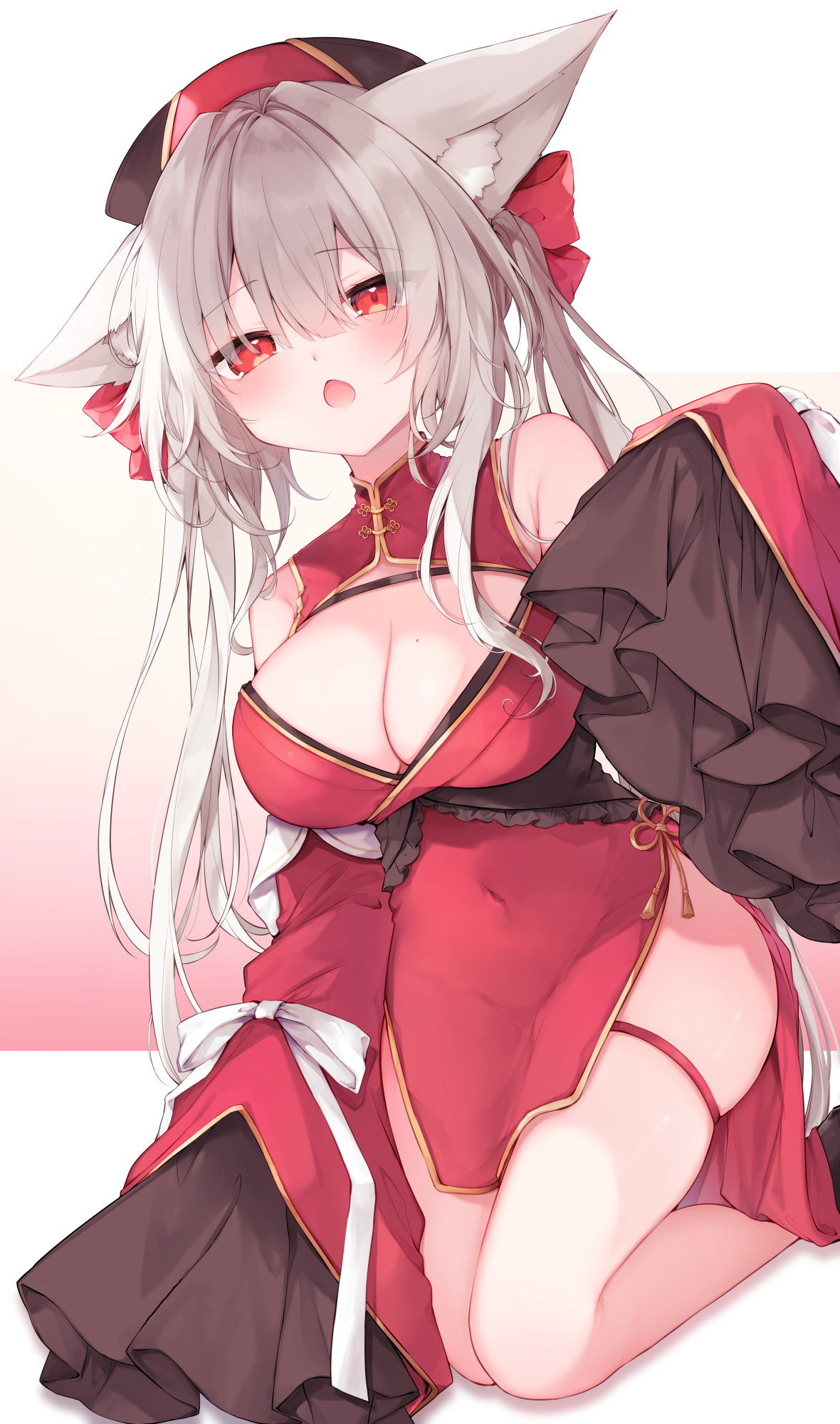 animal_ears asian_clothes detexted fukunoki_tokuwa garter no_bra