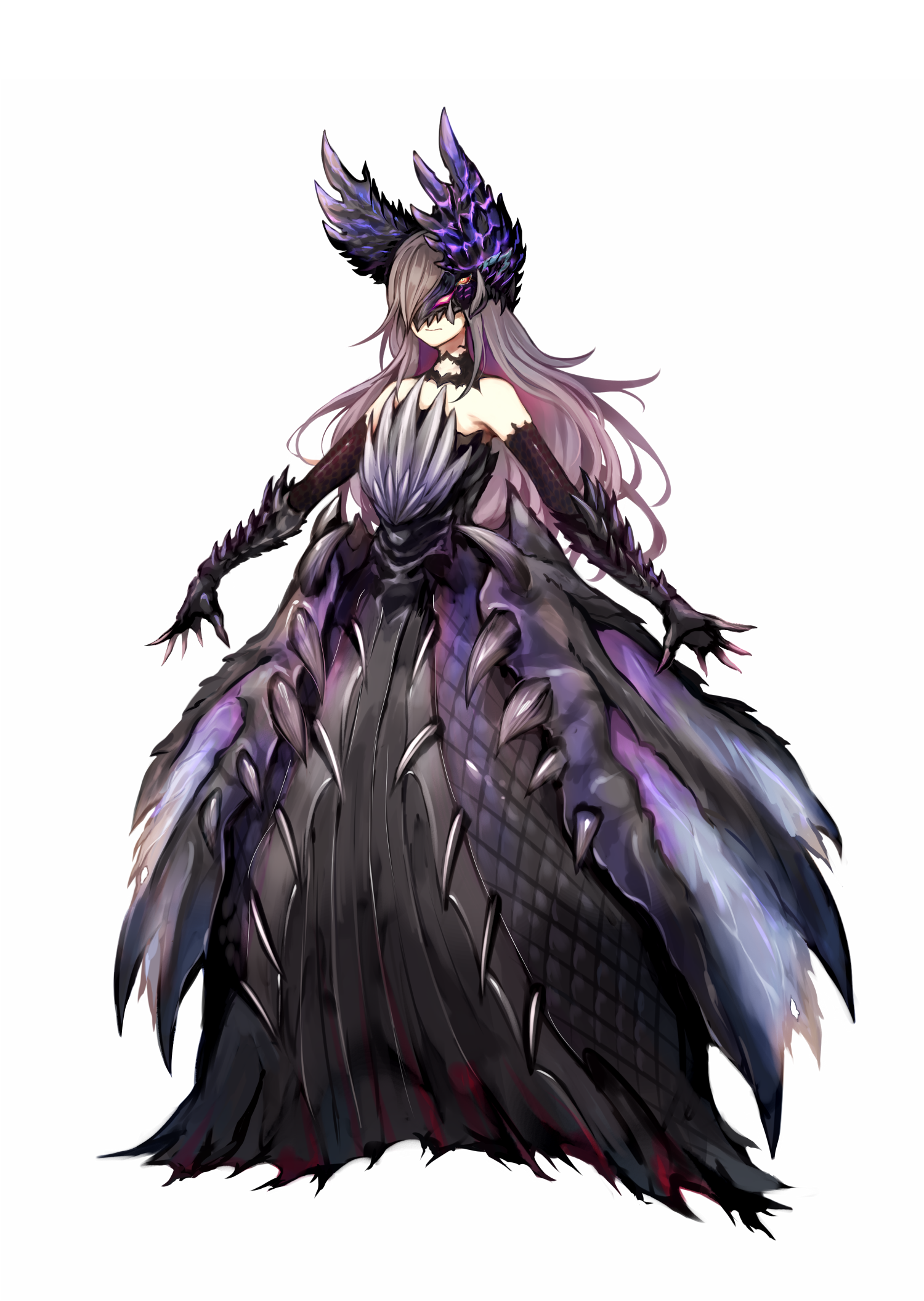 anthropomorphization armor dress horns monster_hunter sukemyon