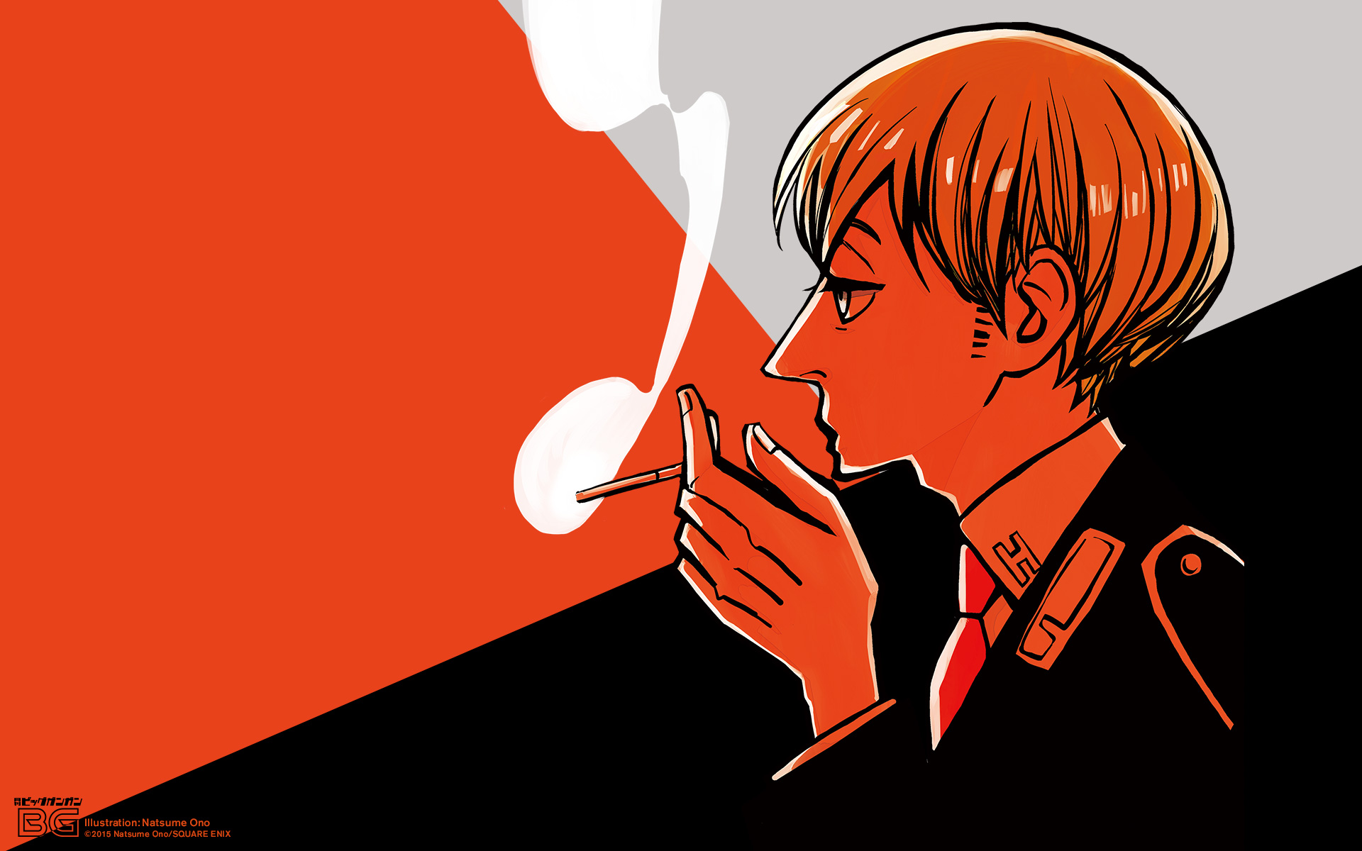 Ono Natsume Acca 13 Ku Kansatsu Ka Jean Otus Male Smoking Wallpaper Yande Re