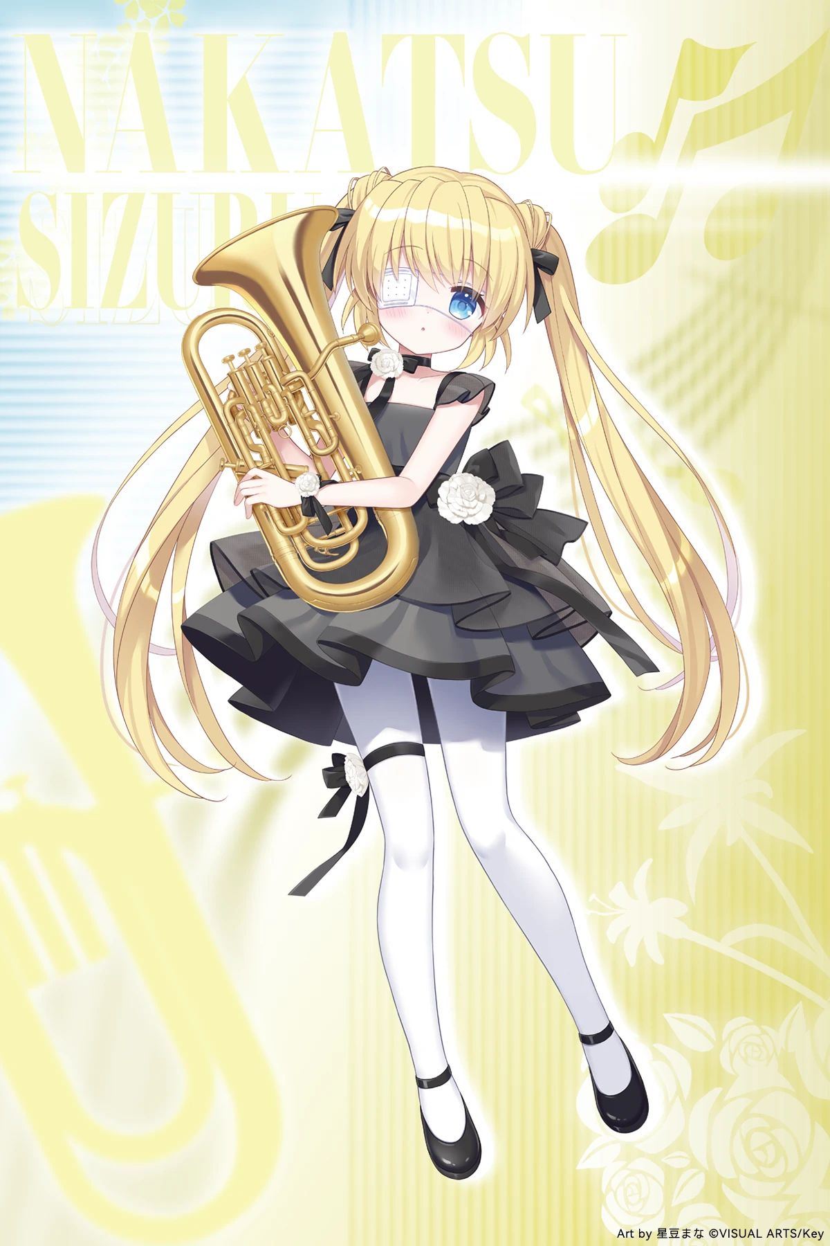 dress eyepatch garter hoshimame_mana key nakatsu_shizuru pantyhose rewrite