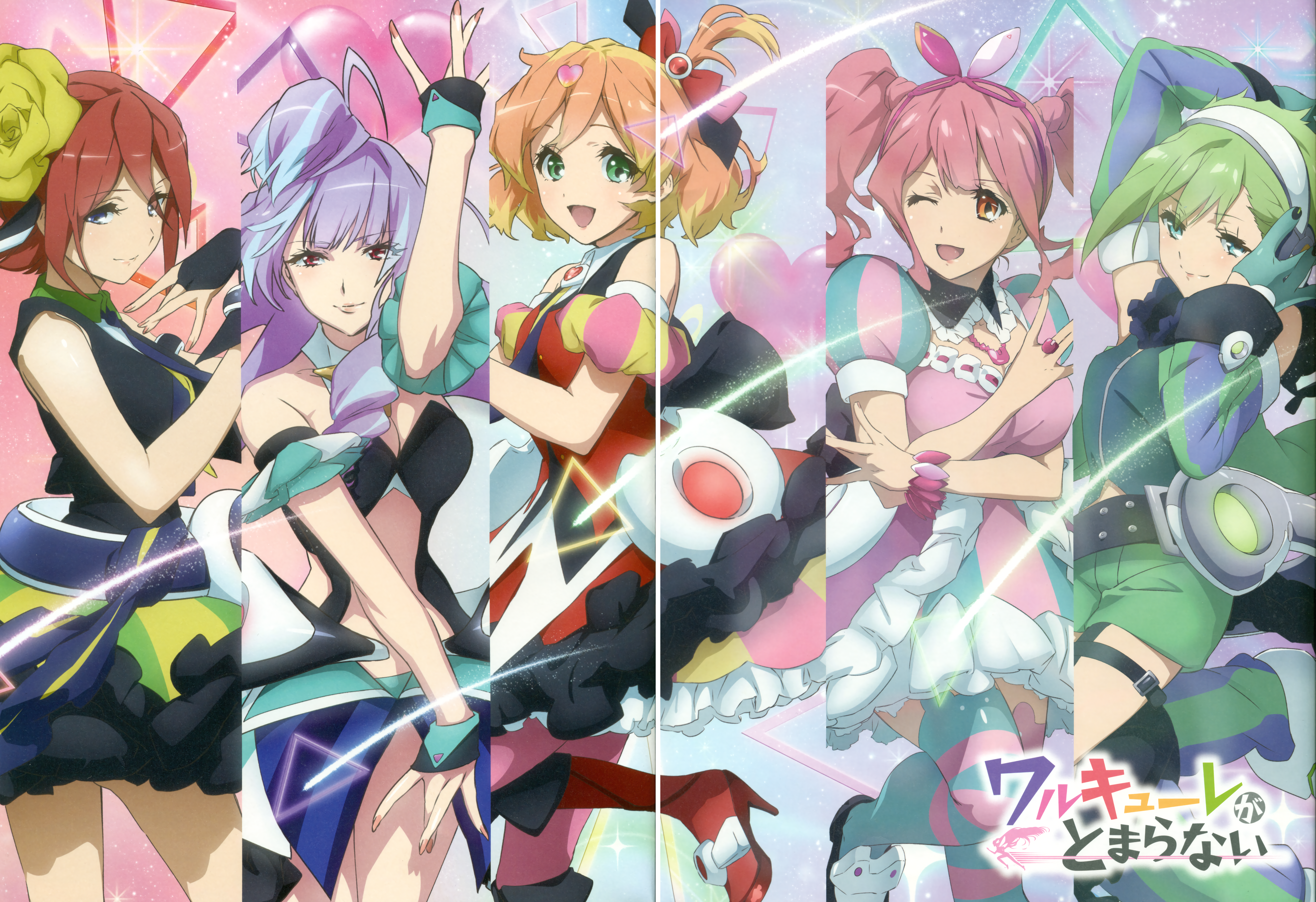 cleavage dress freyja_wion gap garter headphones heels kaname_buccaneer macross macross_delta majiro makina_nakajima mikumo_guynemer reina_prowler thighhighs