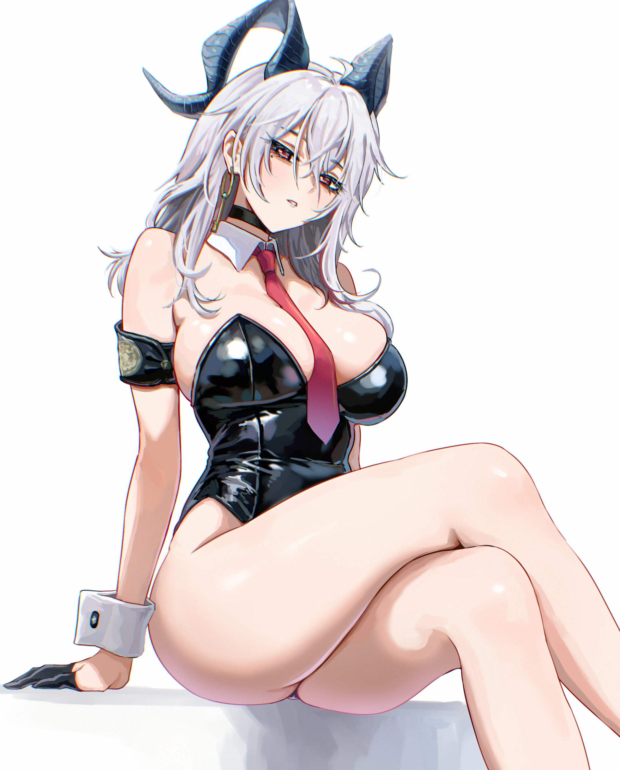 horns leotard no_bra umamipesto wuthering_waves zani