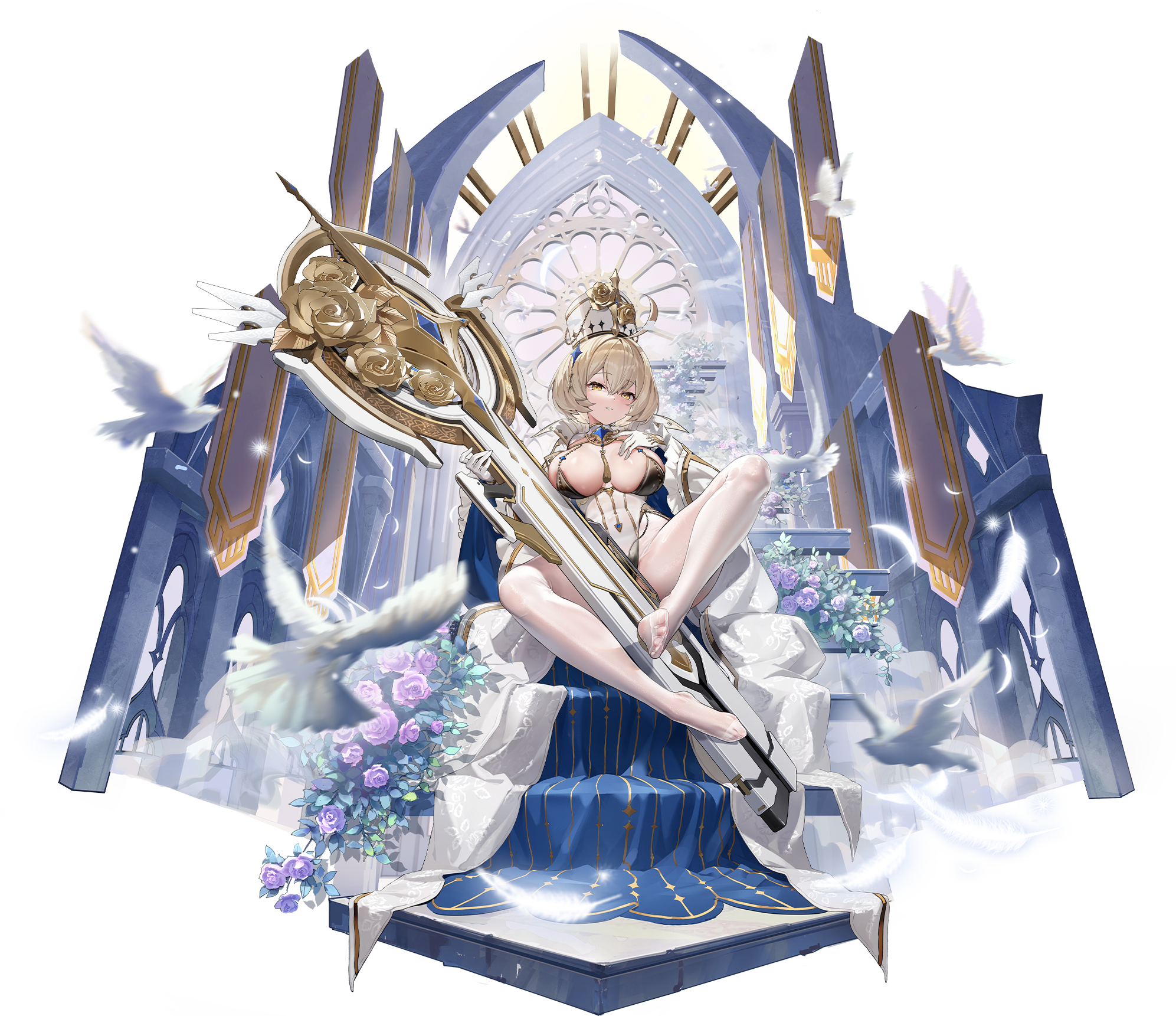 cross_core gun leotard no_bra pantyhose see_through tagme transparent_png