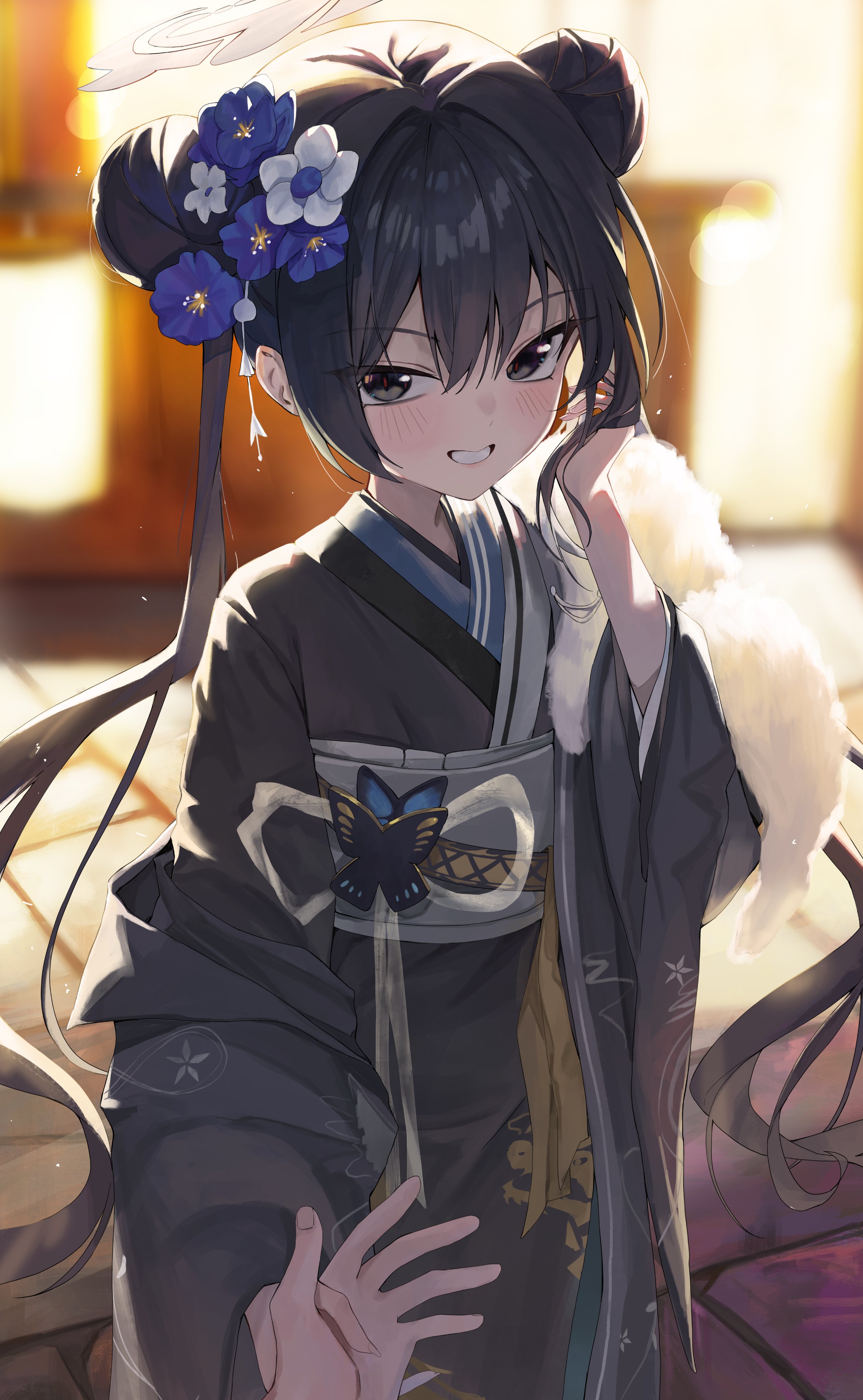 blue_archive halo kimono rosu_1109 ryuuge_kisaki