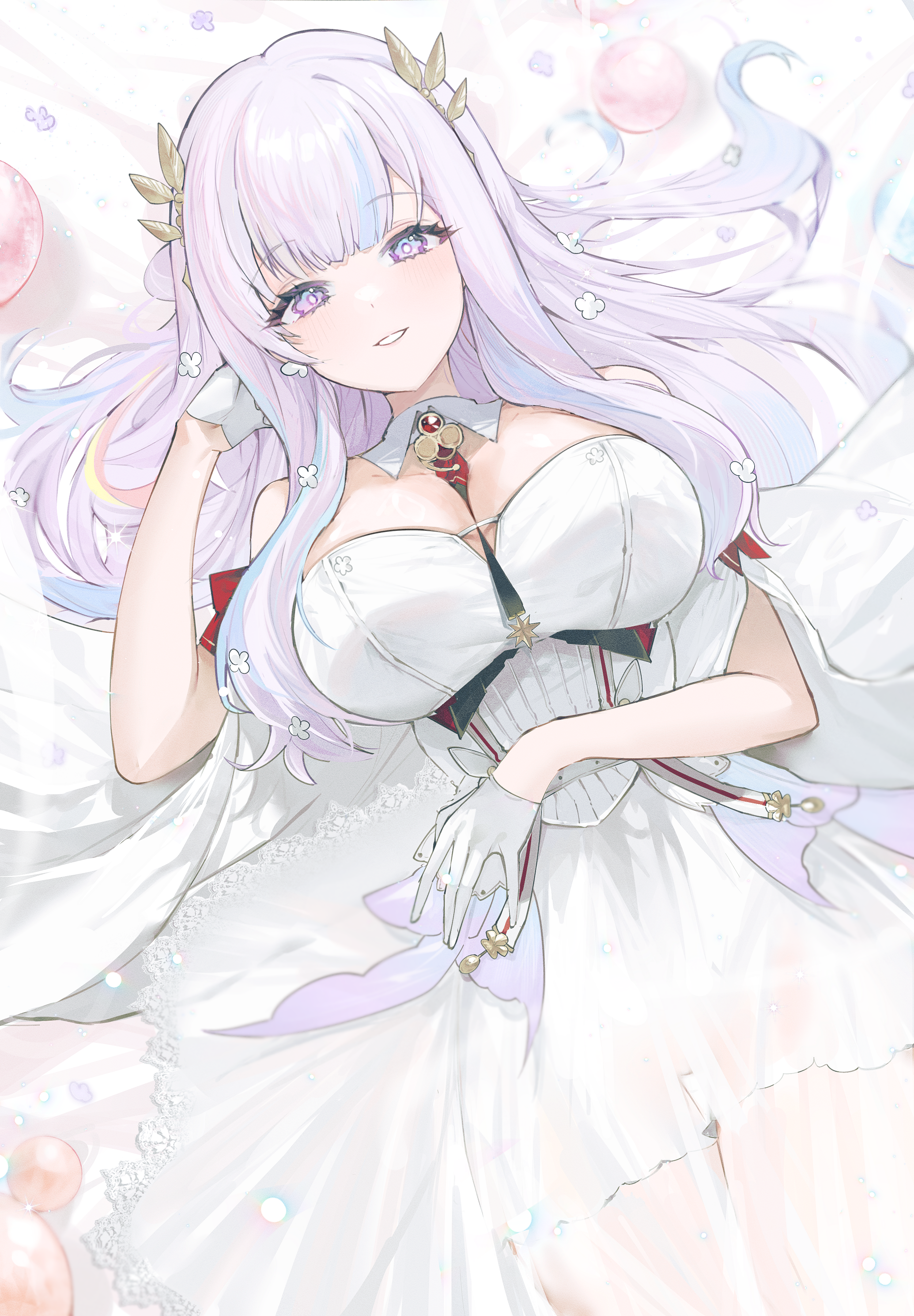 azur_lane dress mindoll no_bra plymouth_(azur_lane) see_through