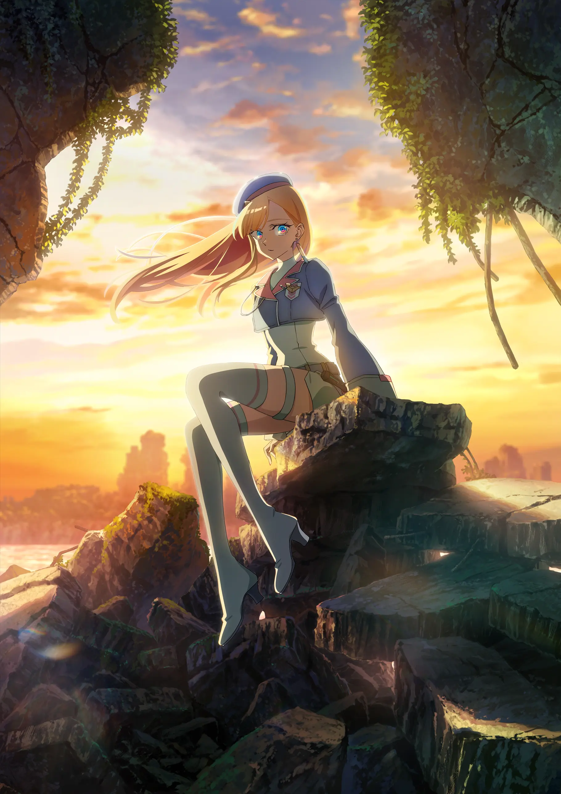 garter heels tagme thighhighs towa_no_yuugure uniform yuugure_(towa_no_yuugure)