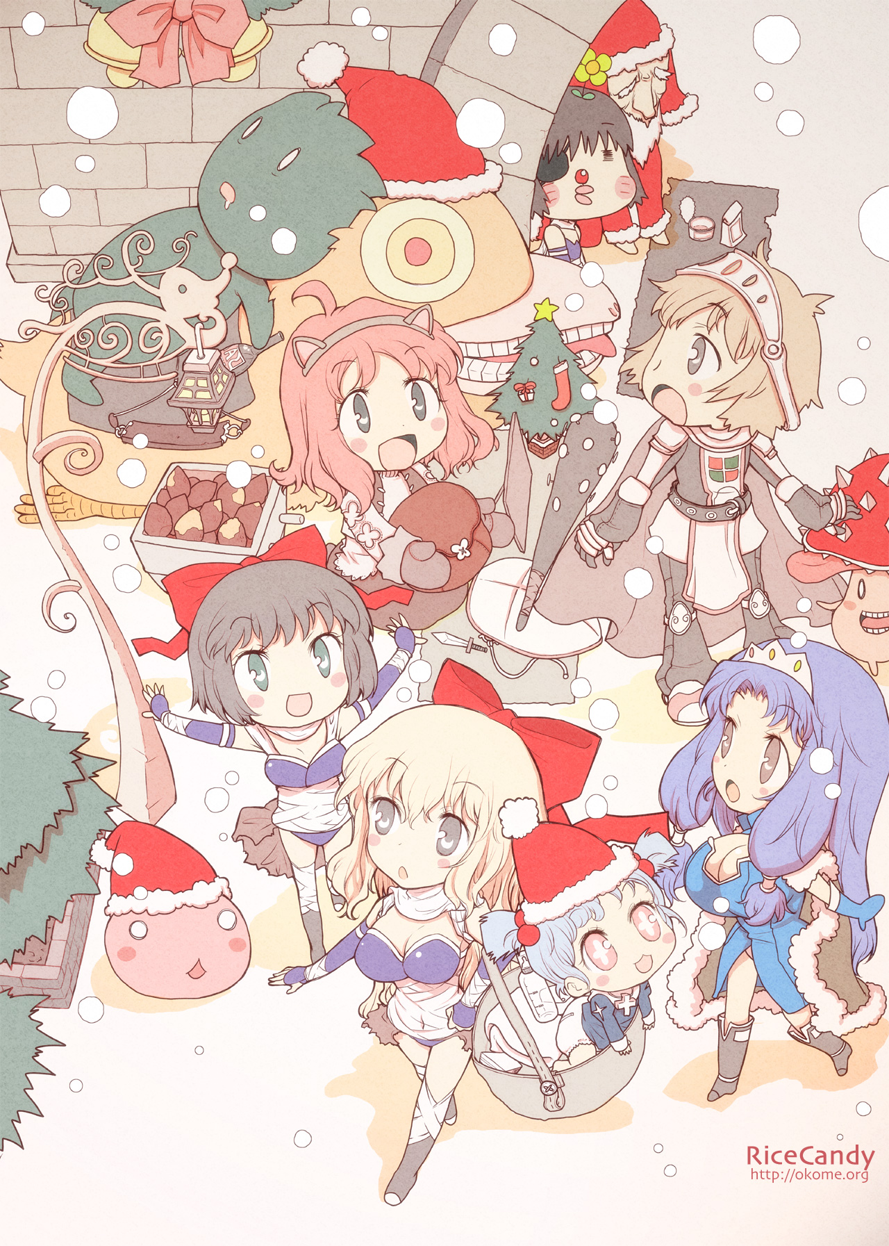 okome (ricecandy) ragnarok online chibi christmas | #138623 | yande.re
