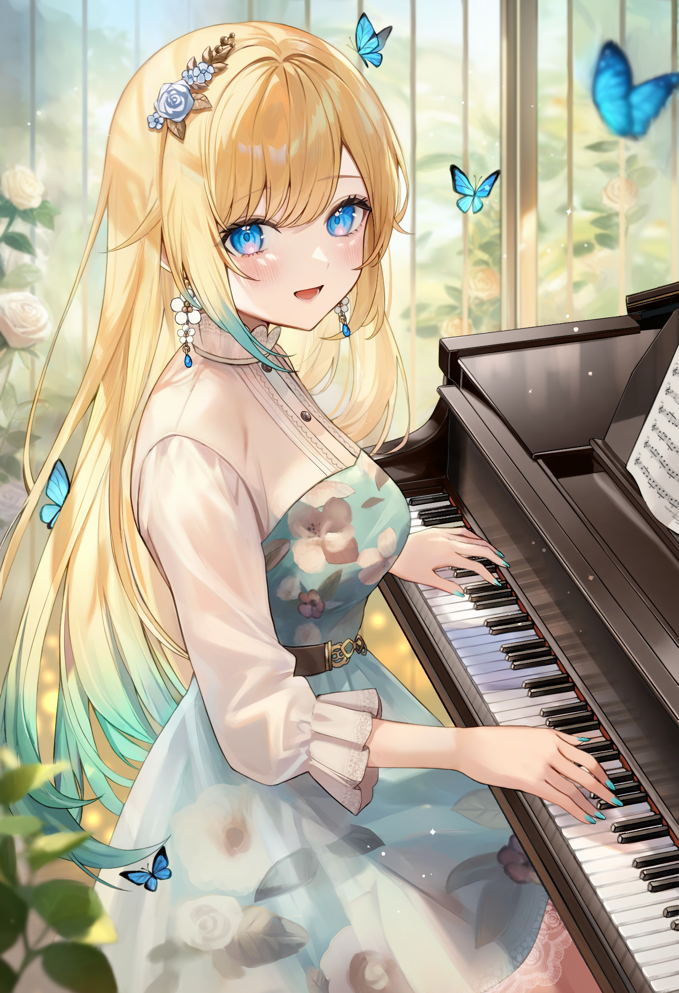 aizawa_ema aria_(ariacue) dress see_through vspo!