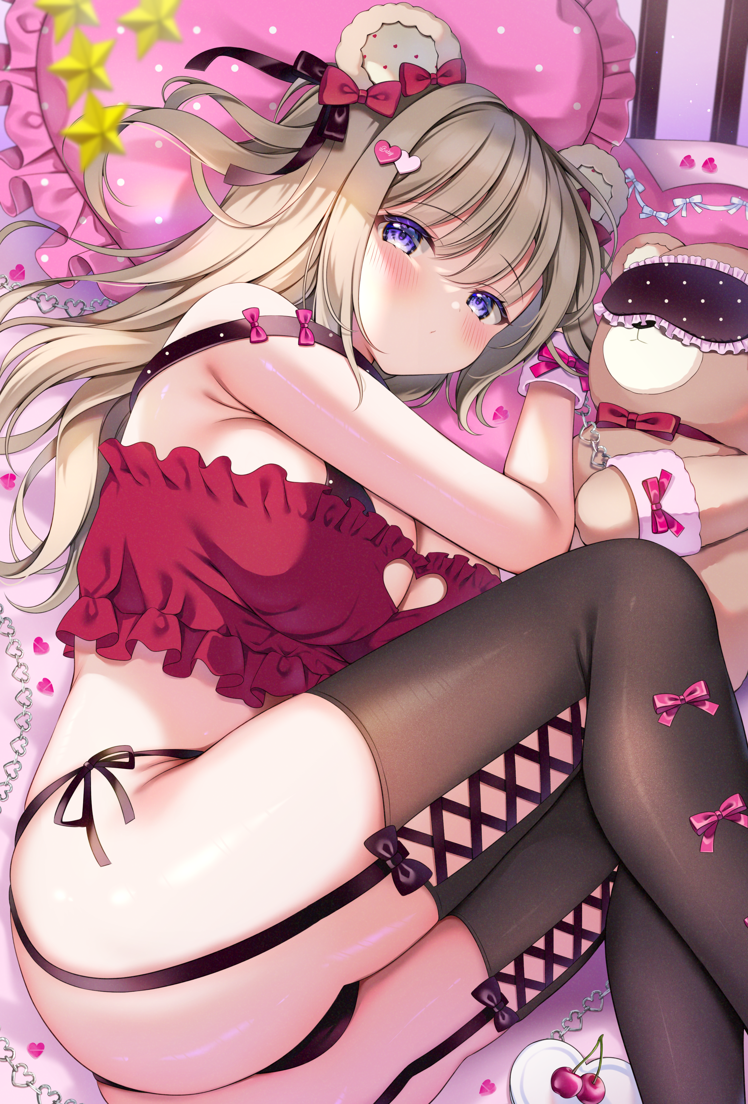 animal_ears bra cameltoe miwauni pantsu stockings string_panties thighhighs thong