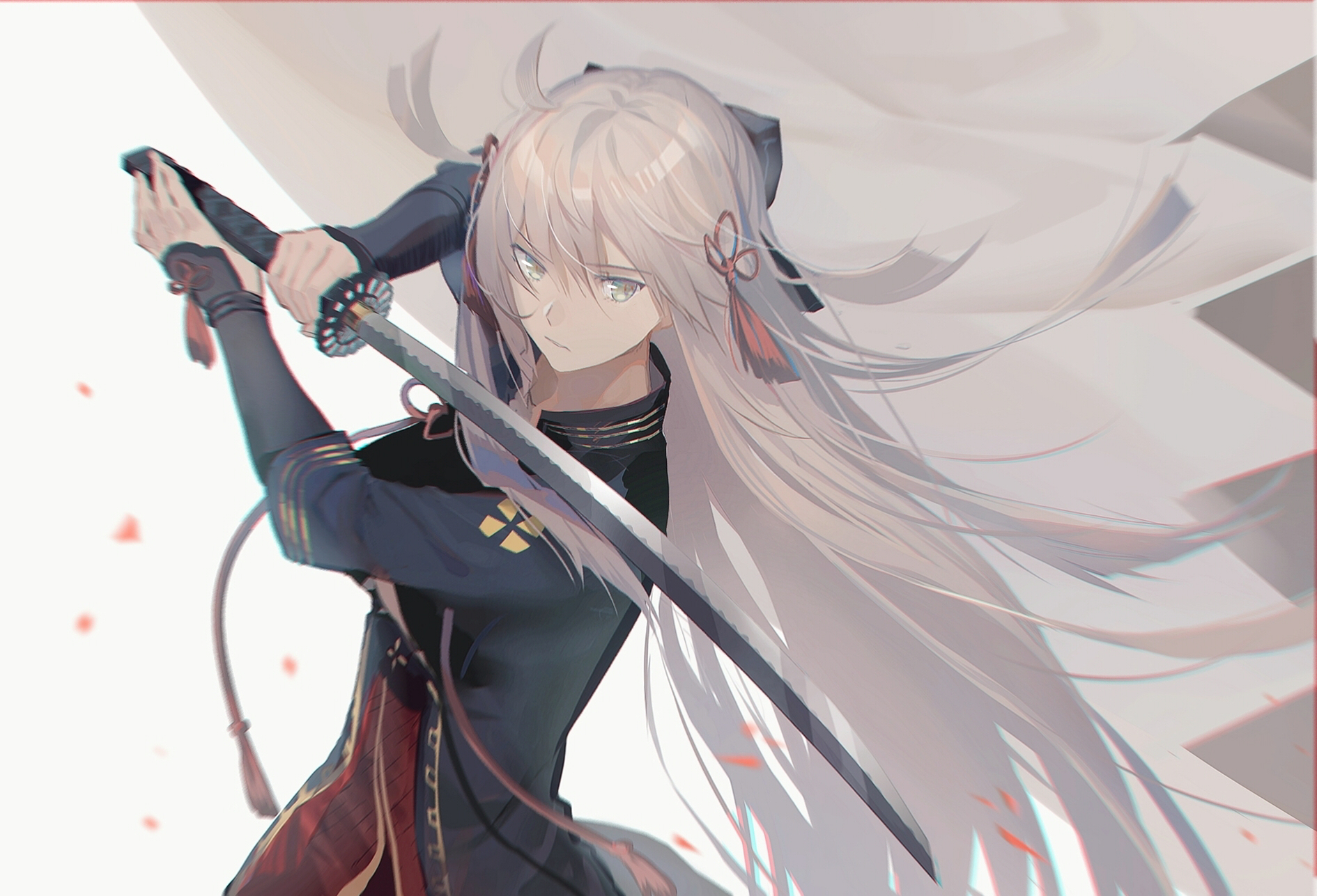 qingshui ai fate/grand order okita souji (alter) (fate) sword | #457602 ...