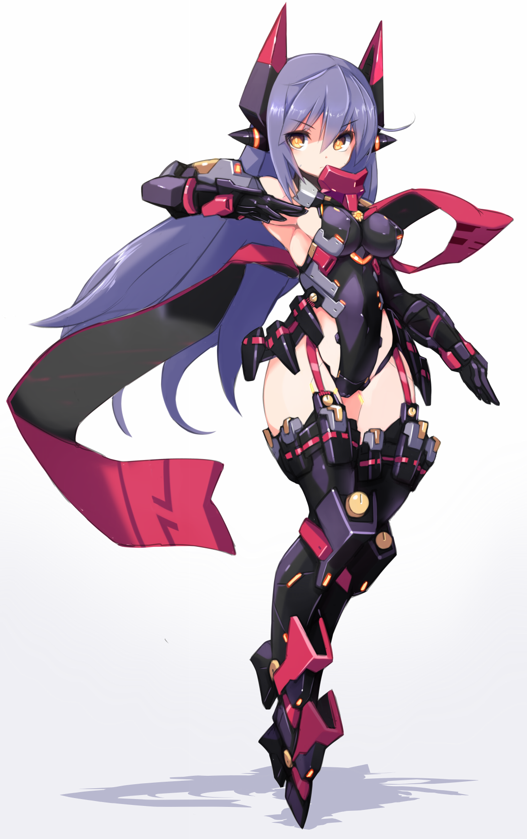 hana_(xenoblade_2) hana_jd karukan leotard mecha_musume stockings thighhighs xenoblade xenoblade_chronicles_2