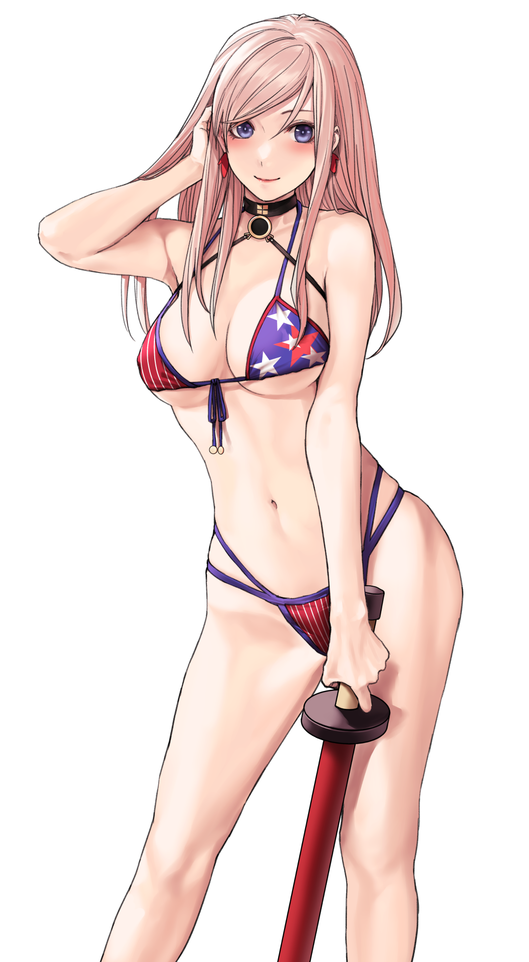 applekun bikini fate/grand_order miyamoto_musashi_(fate) swimsuits sword