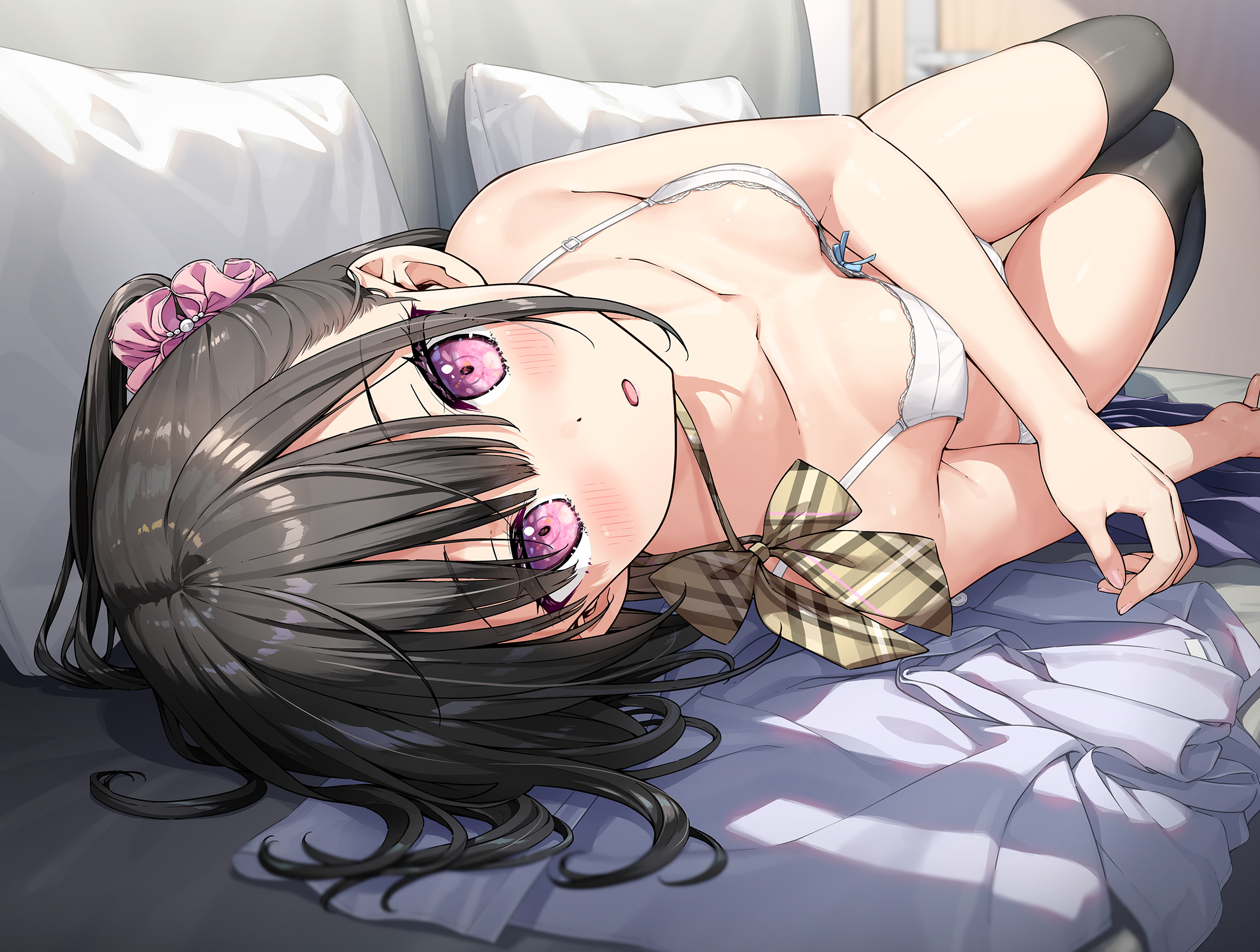 bra kantoku loli pantsu shizuku_(kantoku) thighhighs