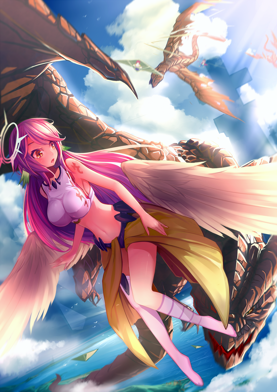 Kira Lucky K No Game No Life Jibril No Game No Life Tattoo Wings 308357 Yande Re