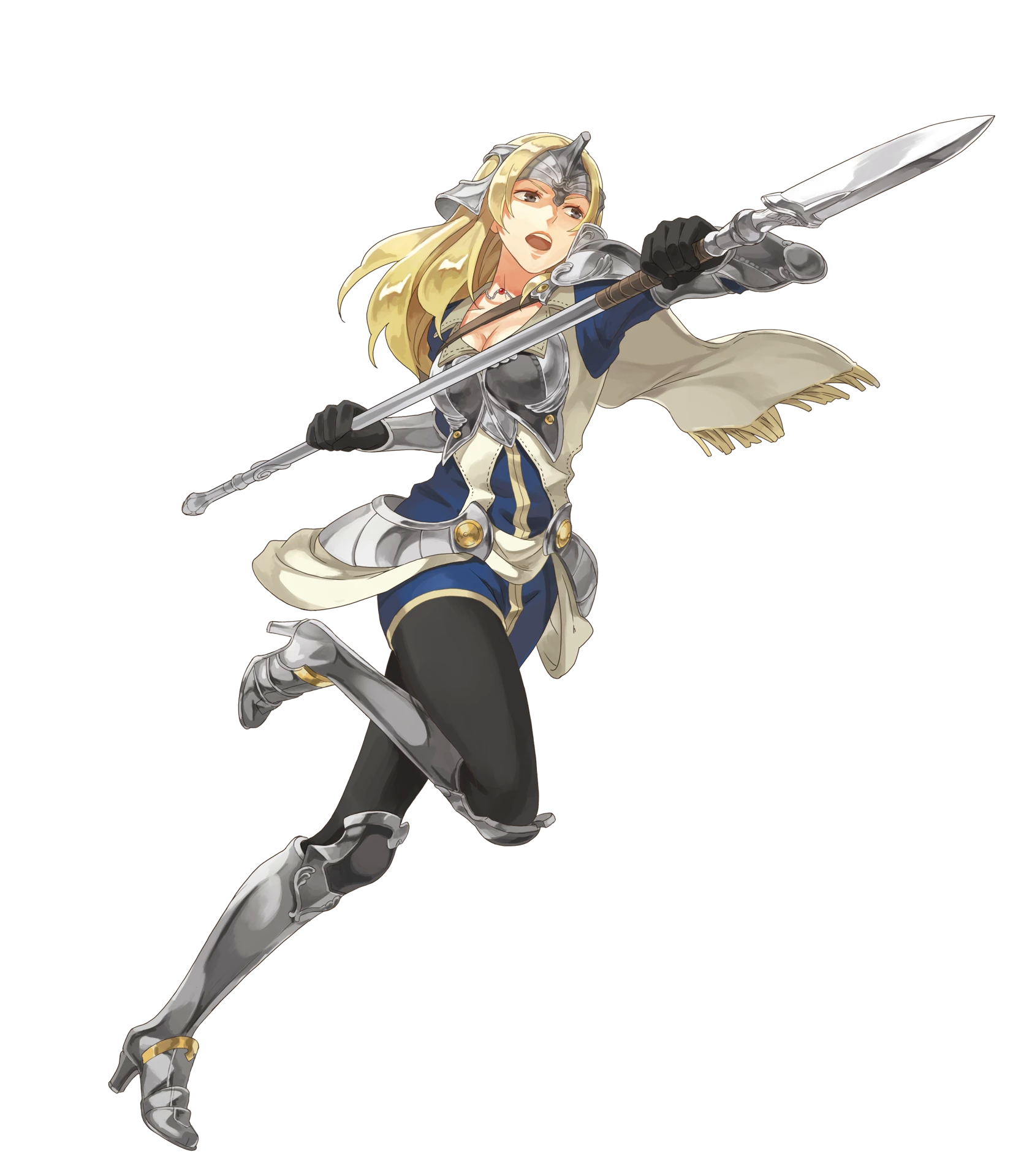 armor cleavage fire_emblem fire_emblem_echoes fire_emblem_heroes heels mathilda nintendo okaya pantyhose transparent_png weapon