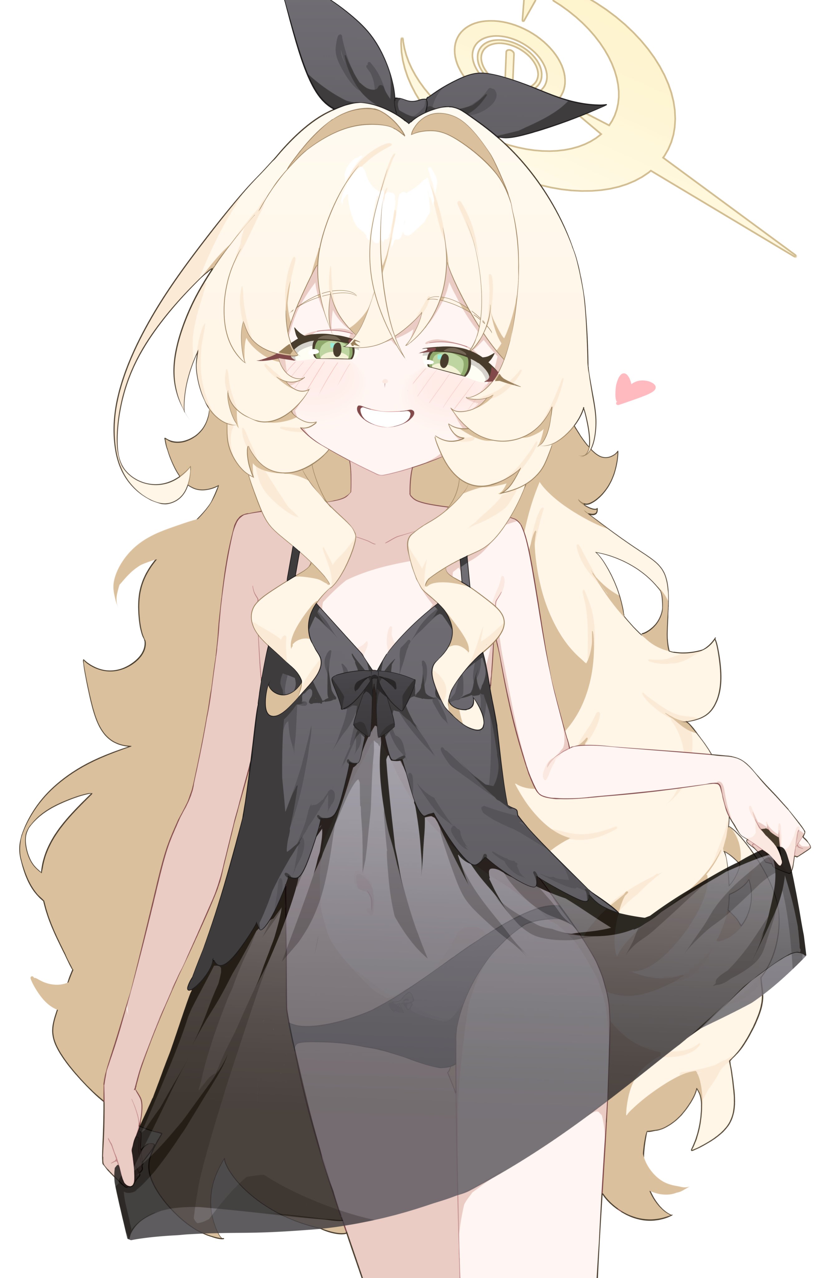 blue_archive halo honi1010 lingerie loli pantsu professor_niyaniya see_through skirt_lift