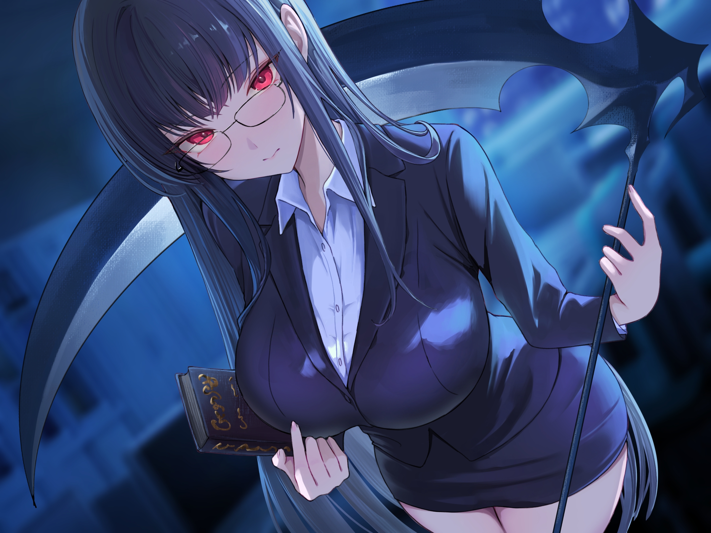 business_suit huziko megane weapon