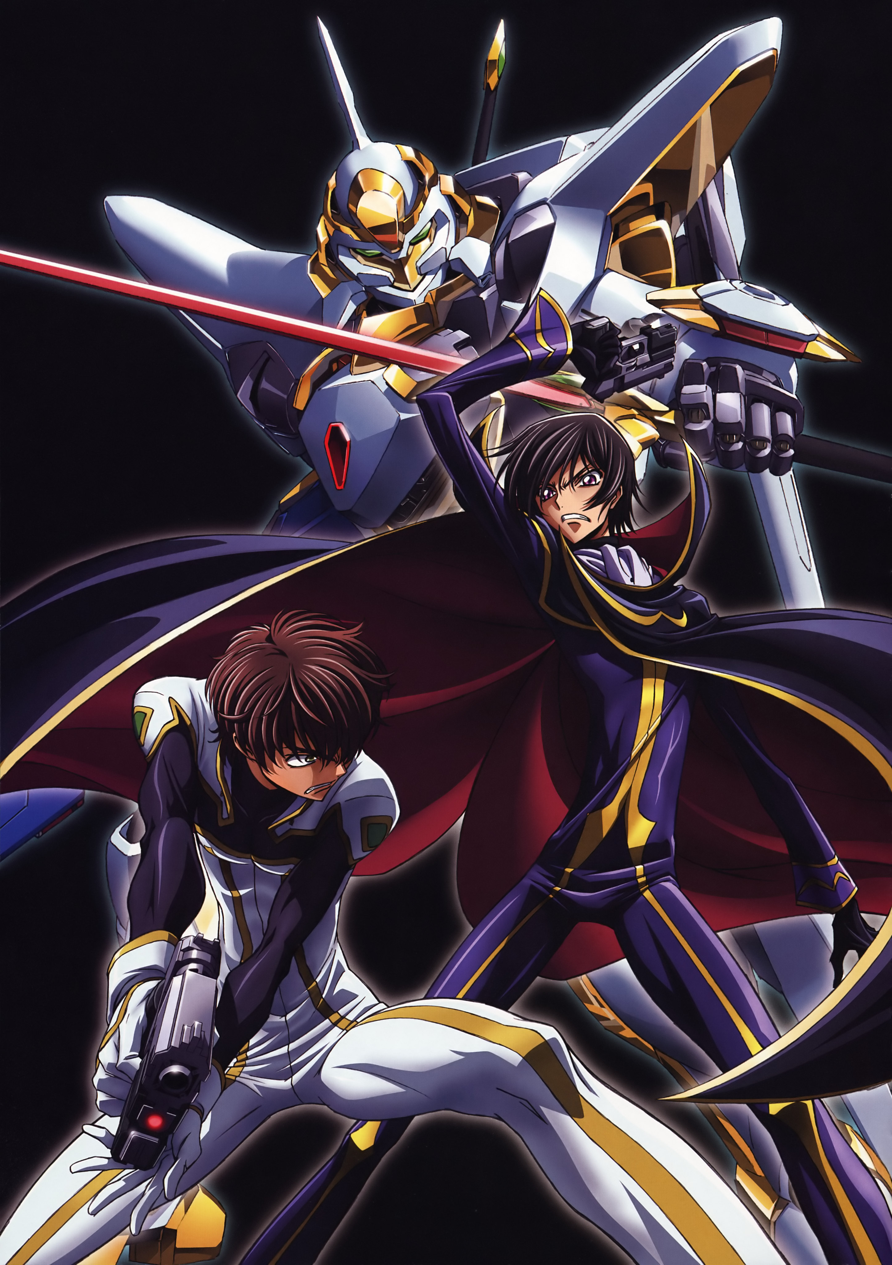 Download Lelouch Lamperouge And Kururugi Suzaku In Full Action