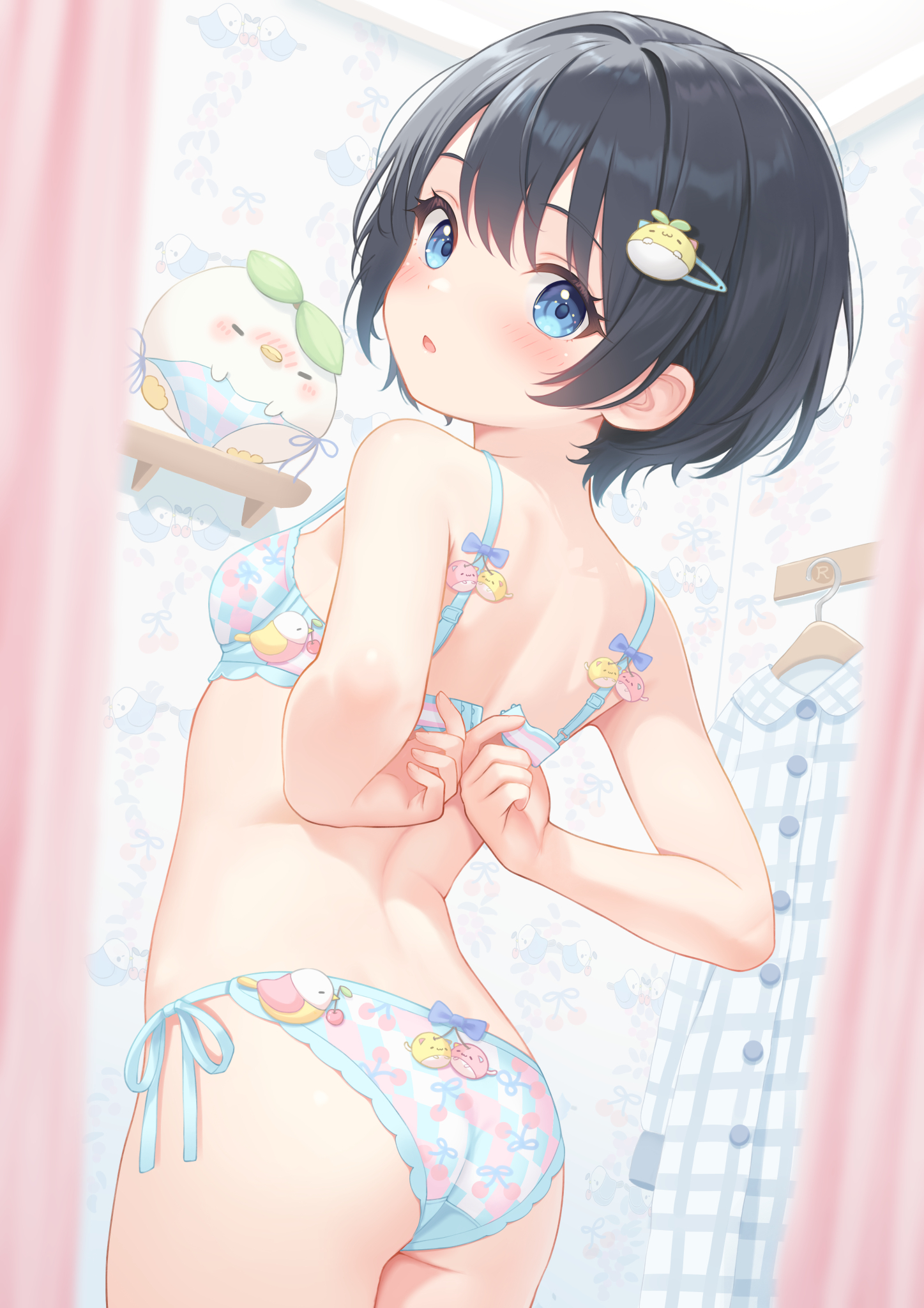 ass bra loli pantsu string_panties undressing yunarebun
