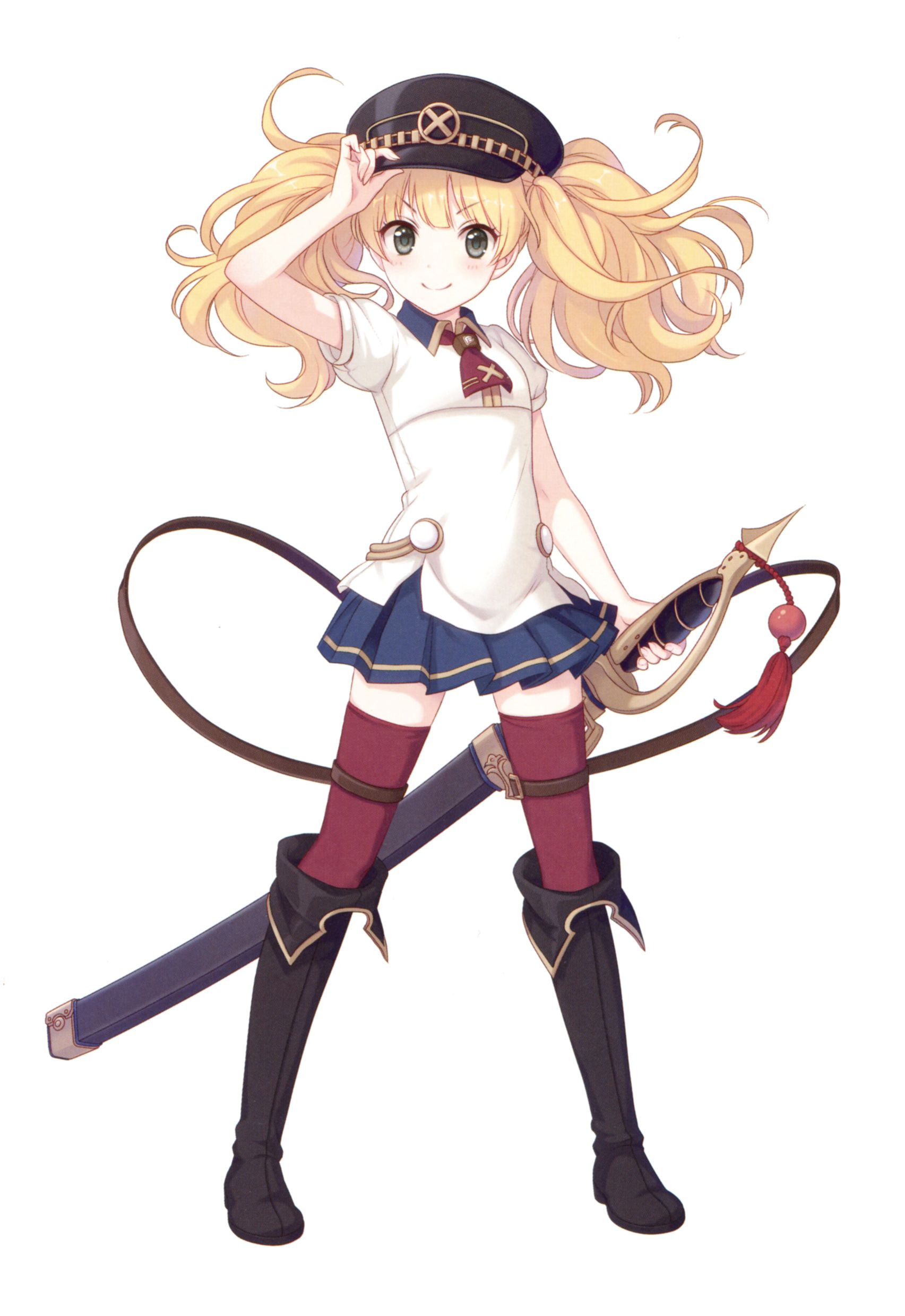 garter monika_weisswind princess_connect! princess_connect!_re:dive sword tagme thighhighs uniform