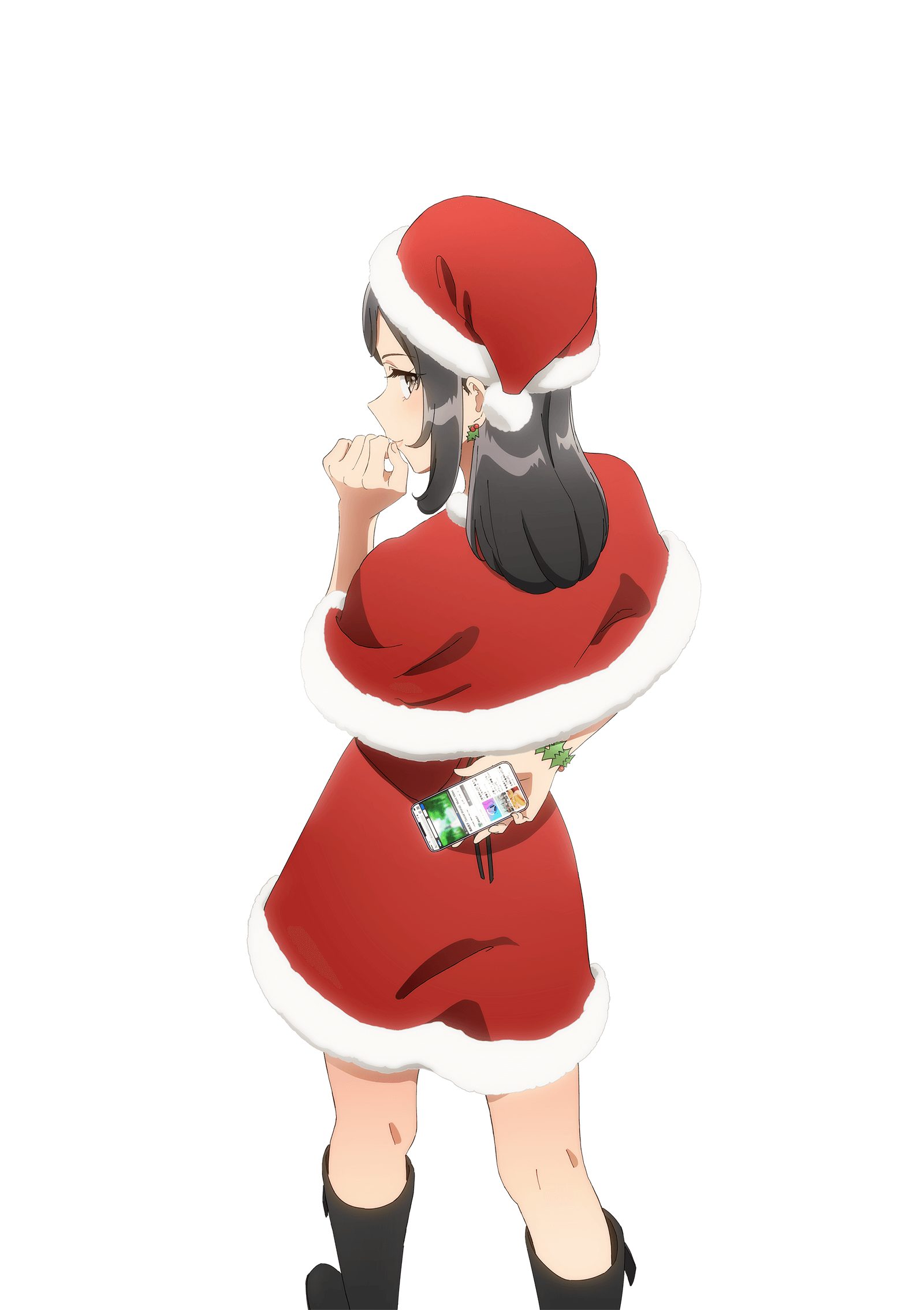 christmas dress iwamizawa_nene seishun_buta_yarou tagme transparent_png